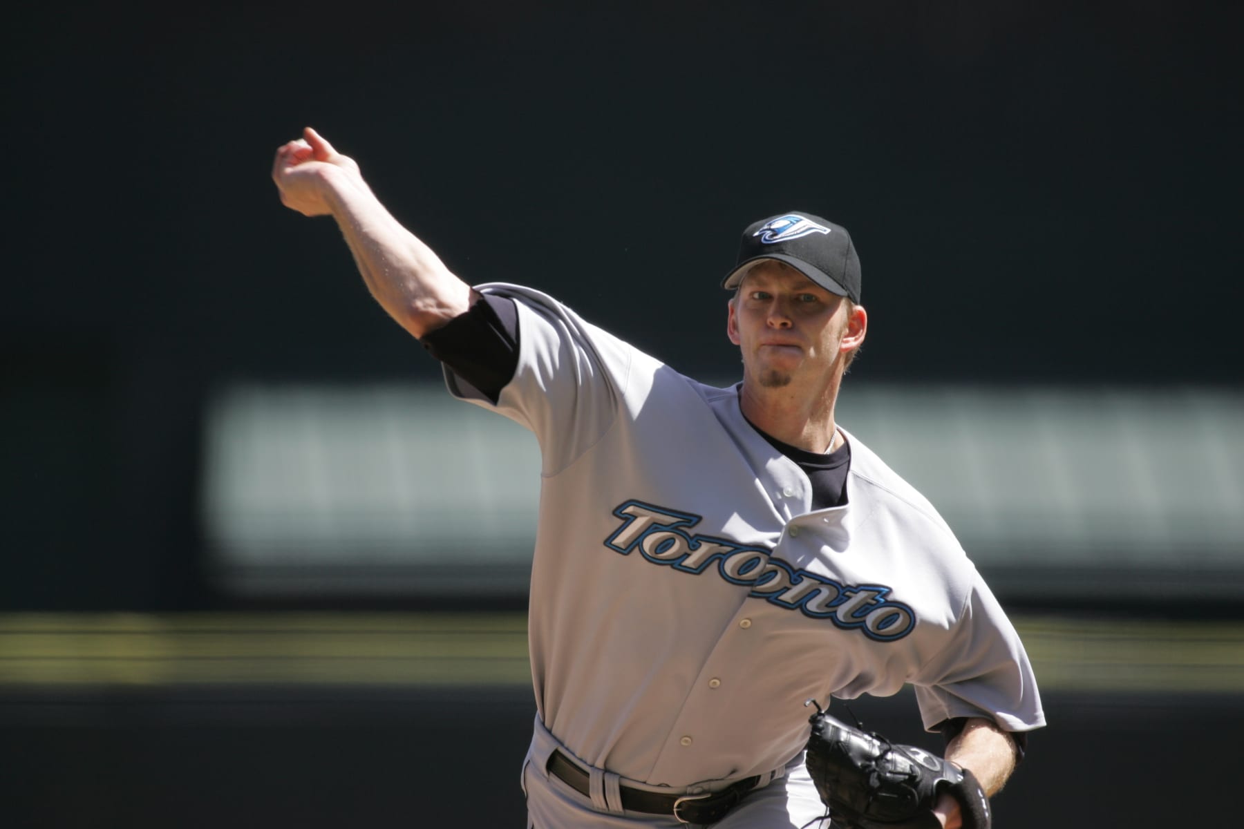 CHICAGO - APRIL 15:  A.J. Burnett  of the Toronto Blue Jays pitches during the game against the Chicago White Sox   at U.S. Cellular Field in Chicago, Illinois on April 15, 2006.  The White Sox defeated the Blue Jays 4-2.  (Photo by Ron Vesely/MLB via Getty Images) 