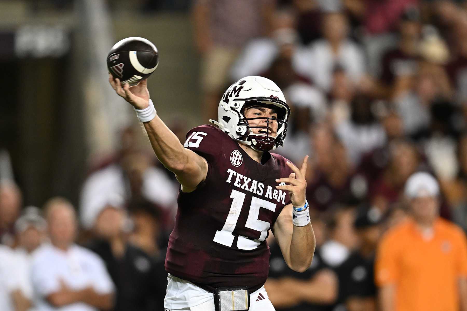 Texas A&M quarterback Conner Weigman