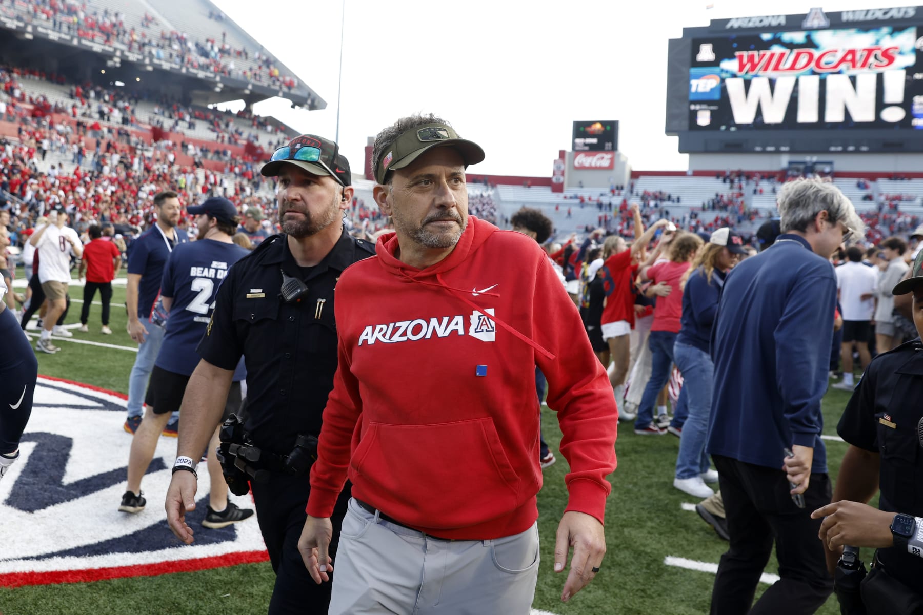 Head coach Jedd Fisch of the Arizona Wildcats