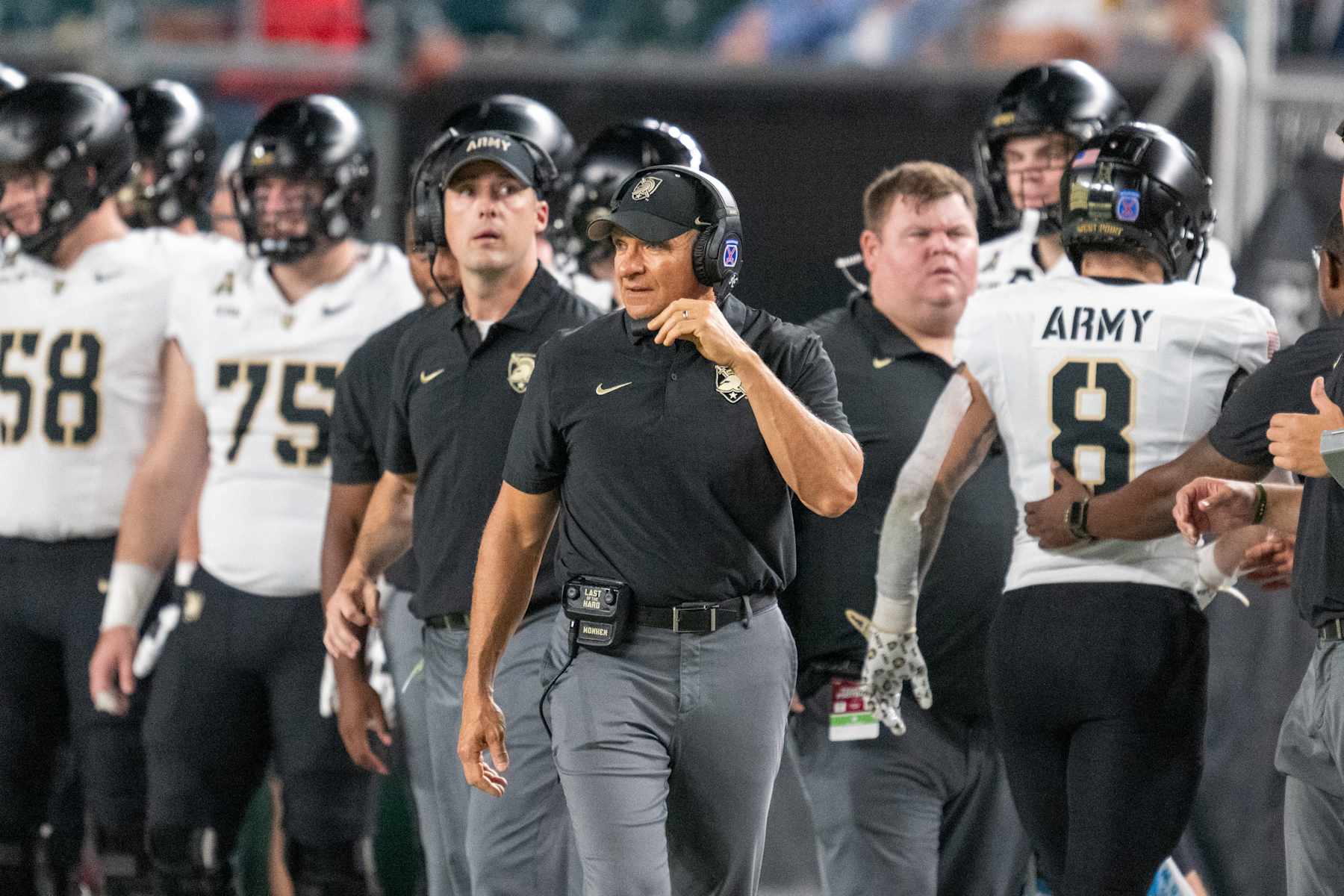 Army head coach Jeff Monken