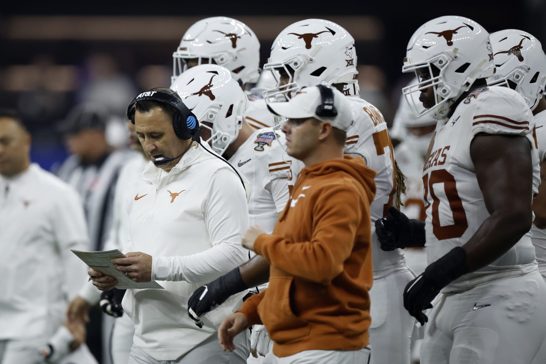 Texas head coach Steve Sarkisian
