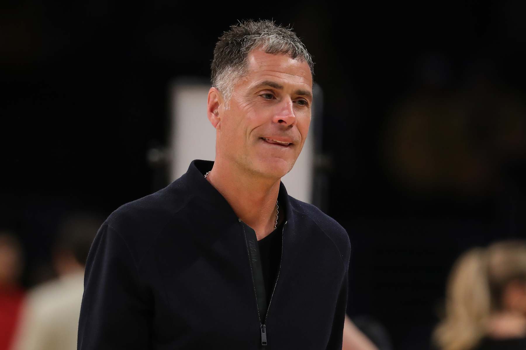 LOS ANGELES, CA - OCTOMBER 26:  Los Angeles Lakers general manger Rob Pelinka before the Sacramento Kings vs Los Angeles Lakers game at Crypto.com Arena (Photo by Jevone Moore/Icon Sportswire via Getty Images)