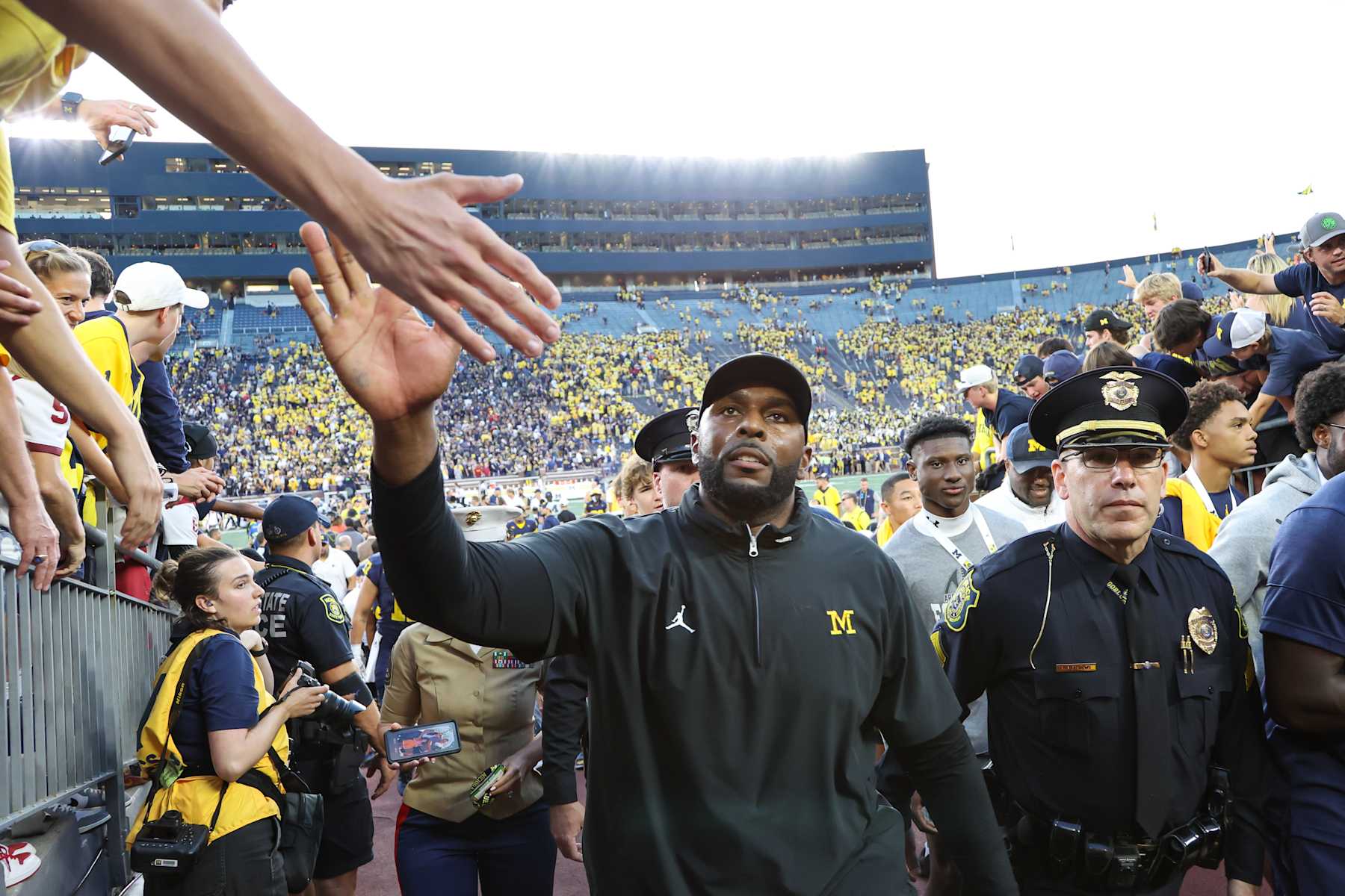Michigan Wolverines head coach Sherrone Moore
