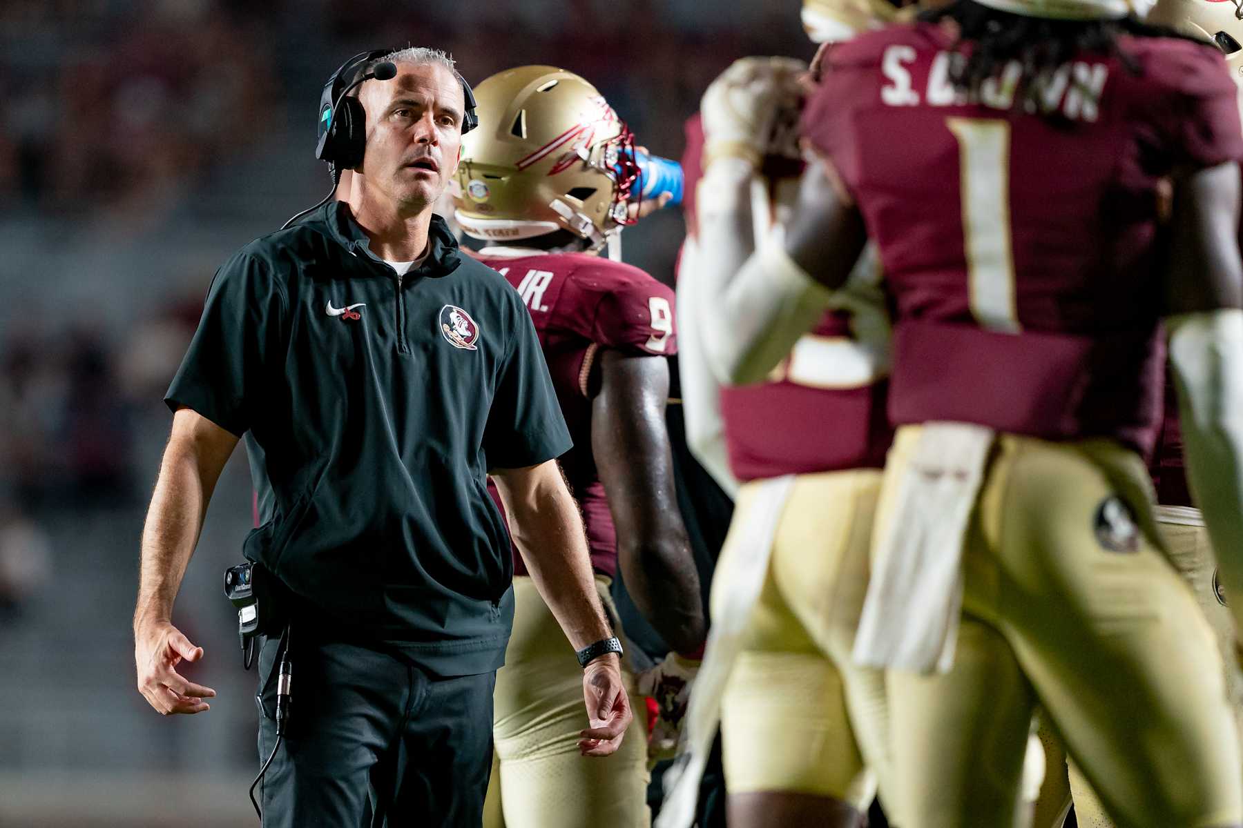  Florida State Seminoles head coach Mike Norvell