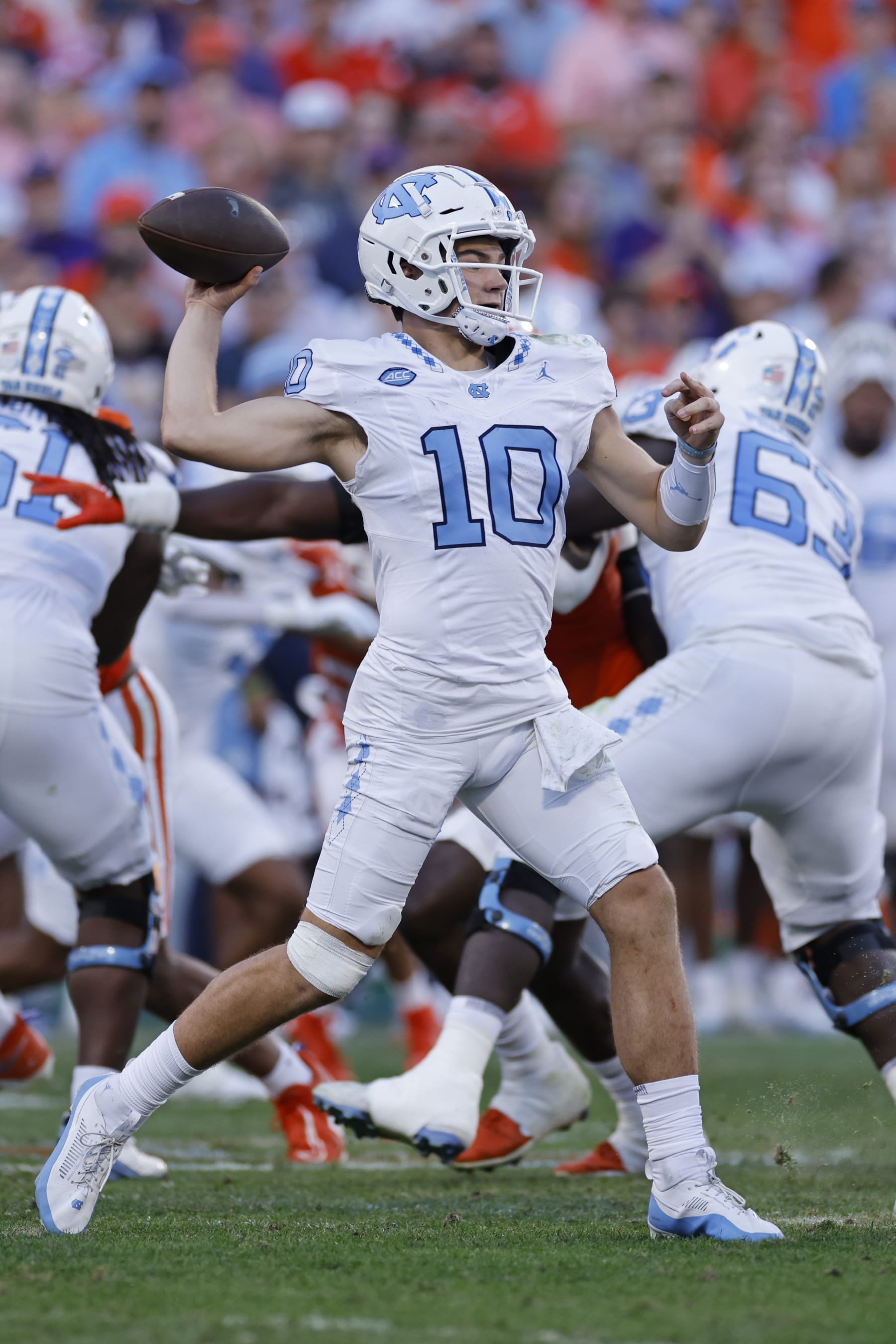 North Carolina quarterback Drake Maye