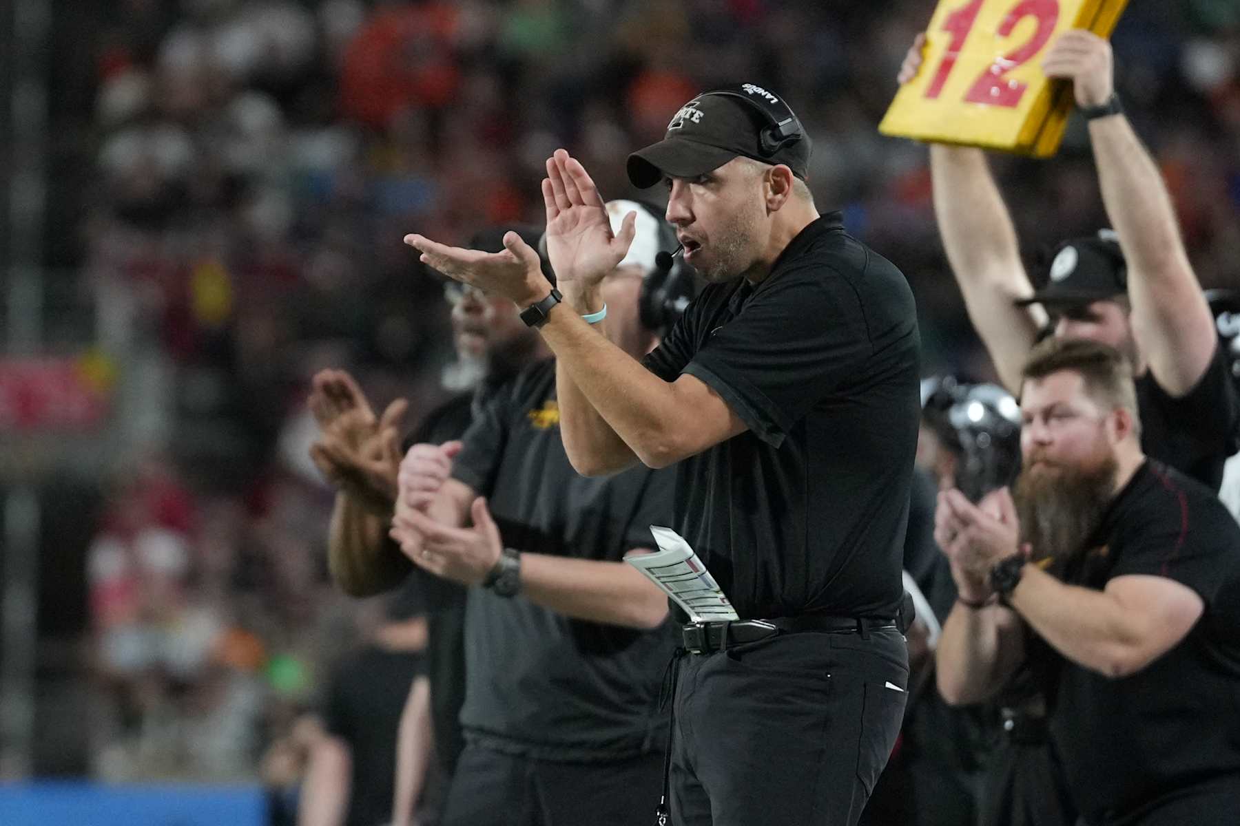 Iowa State Cyclones head coach Matt Campbell 