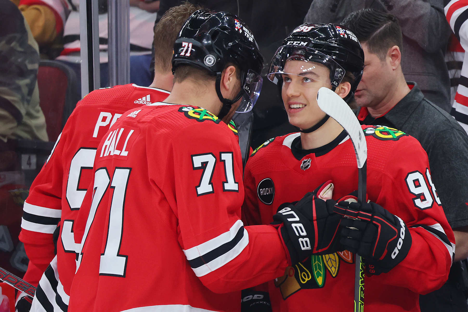 Taylor Hall and Connor Bedard.