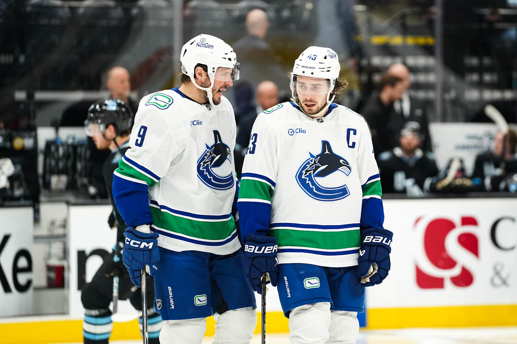 JT Miller and Quinn Hughes.