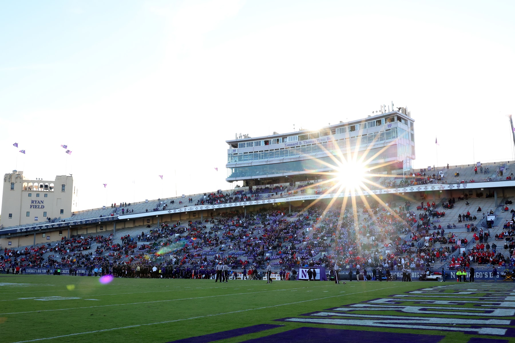 EVANSTON, ILLINOIS - OCTOBER 08: A general view of  Ryan Field during the second quarter between the Northwestern Wildcats and the Wisconsin Badgers on October 08, 2022 in Evanston, Illinois. (Photo by Michael Reaves/Getty Images)