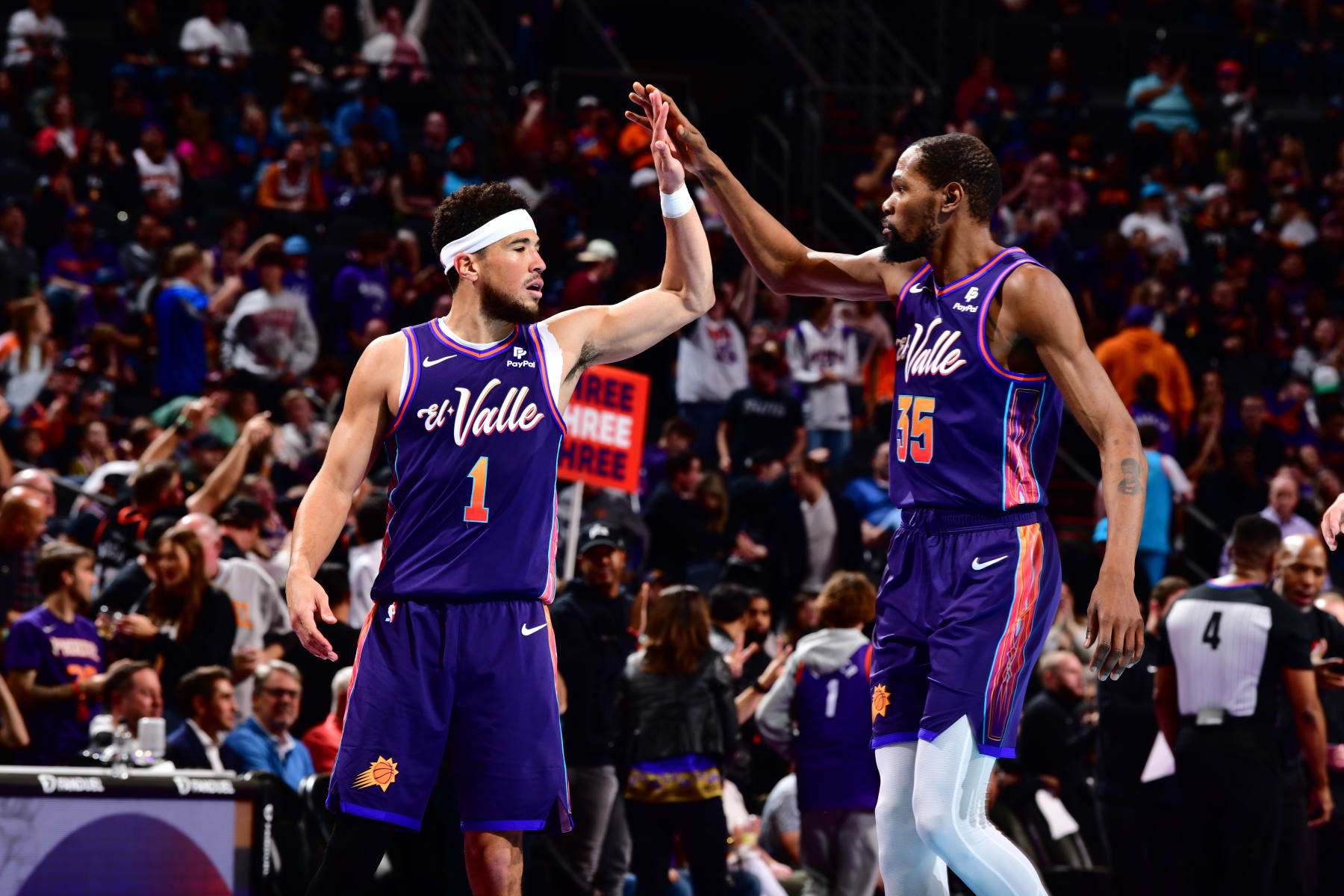 Devin Booker and Kevin Durant