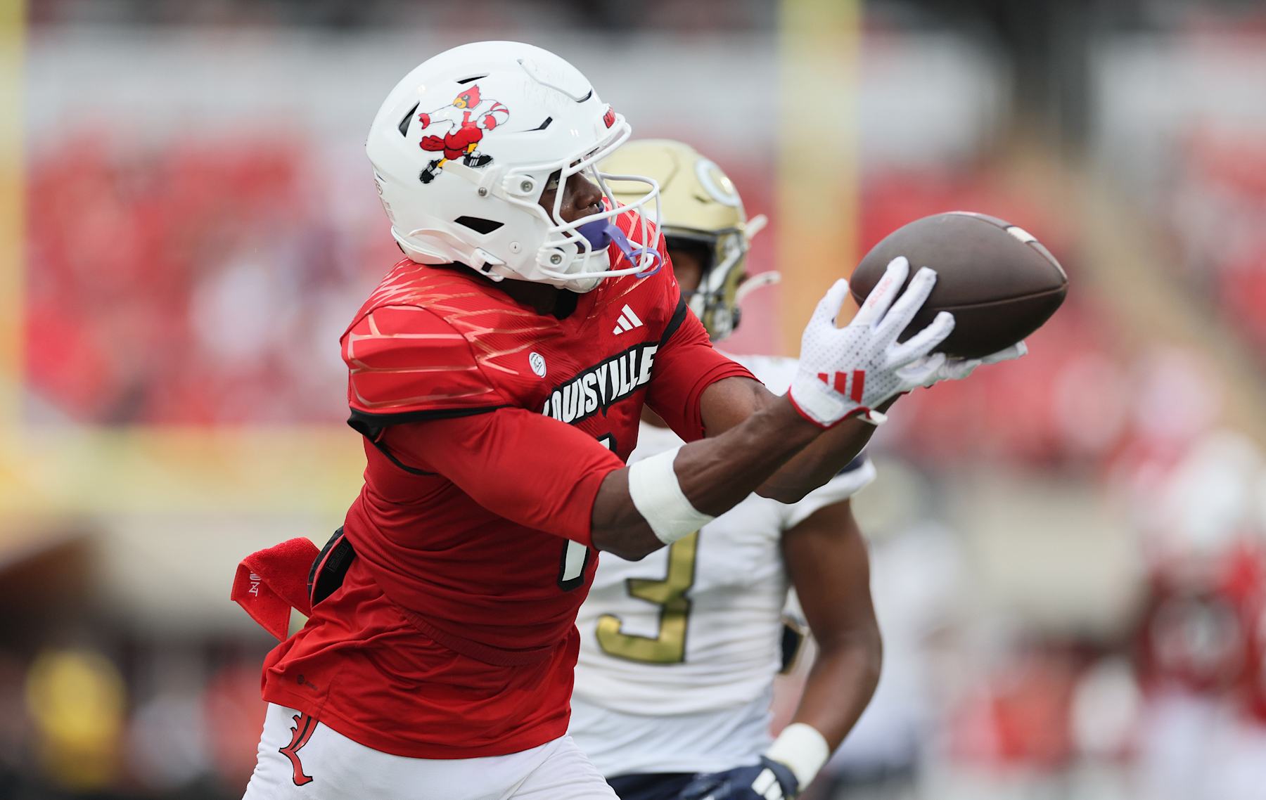 Ja'Corey Brooks #1 of the Louisville Cardinals