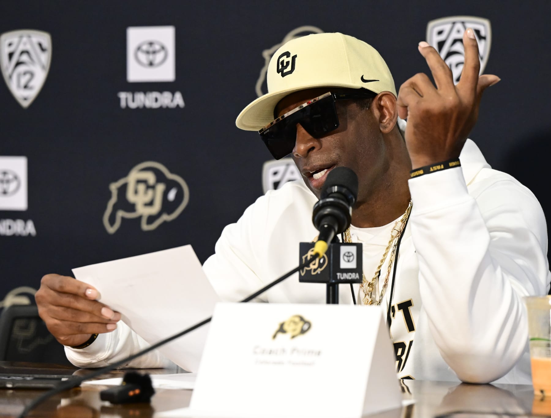 Colorado head coach Deion Sanders