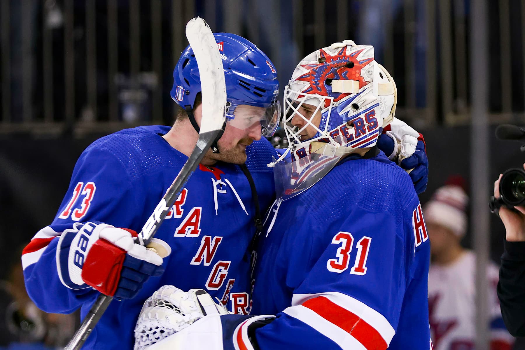 Alexis Lafreniere and Igor Shesterkin.