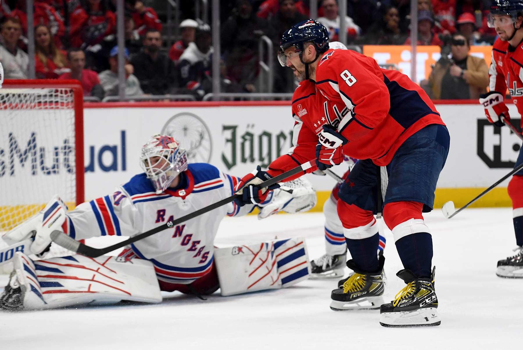 Igor Shesterkin and Alex Ovechkin.