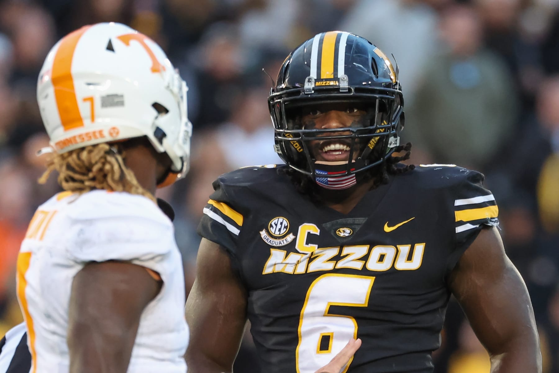 Missouri defensive lineman Darius Robinson