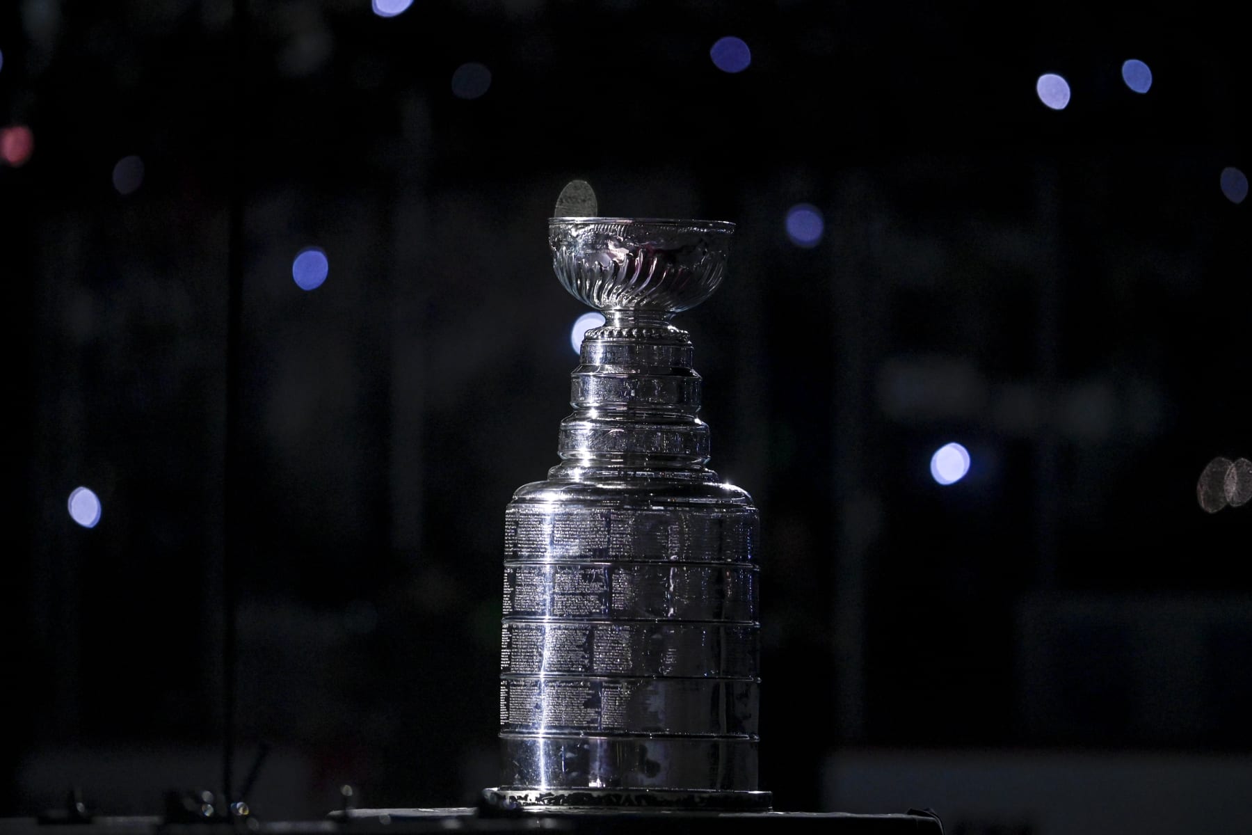 DENVER, CO - OCTOBER 12: The Stanley Cup is presented during a ceremony honoring the Colorado Avalanche before the first period against the Chicago Blackhawks at Ball Arena in Denver on Wednesday, October 12, 2022. (Photo by AAron Ontiveroz/MediaNews Group/The Denver Post via Getty Images)