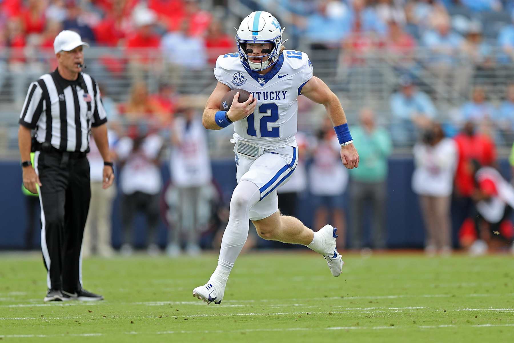 Brock Vandagriff #12 of the Kentucky Wildcats