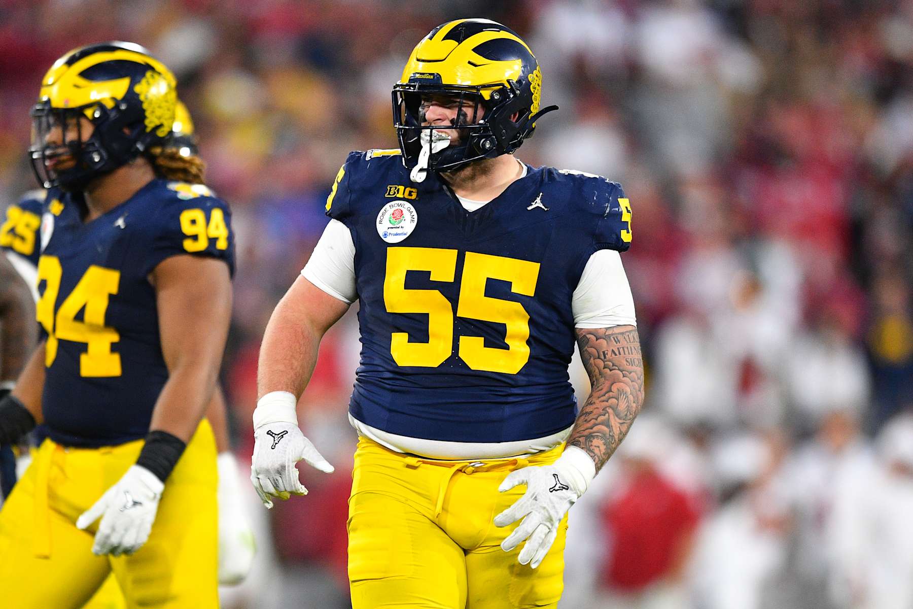 DL Mason Graham (55) of the Michigan Wolverines