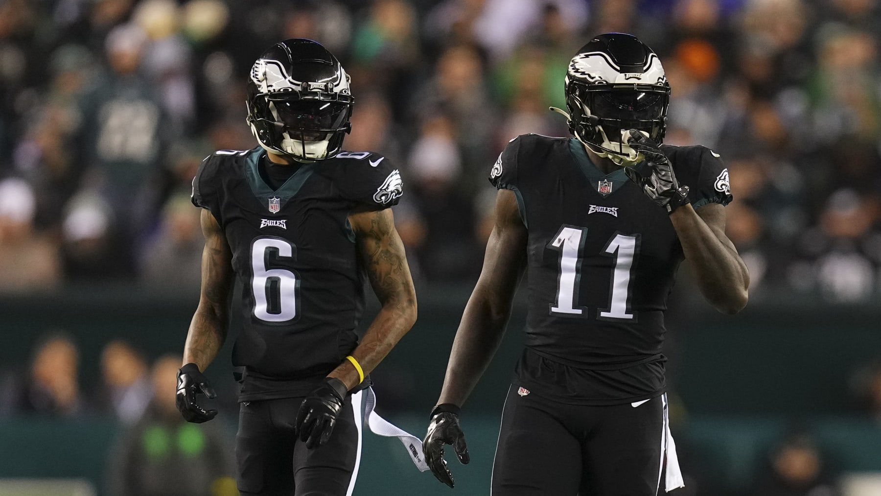 DeVonta Smith and A.J. Brown