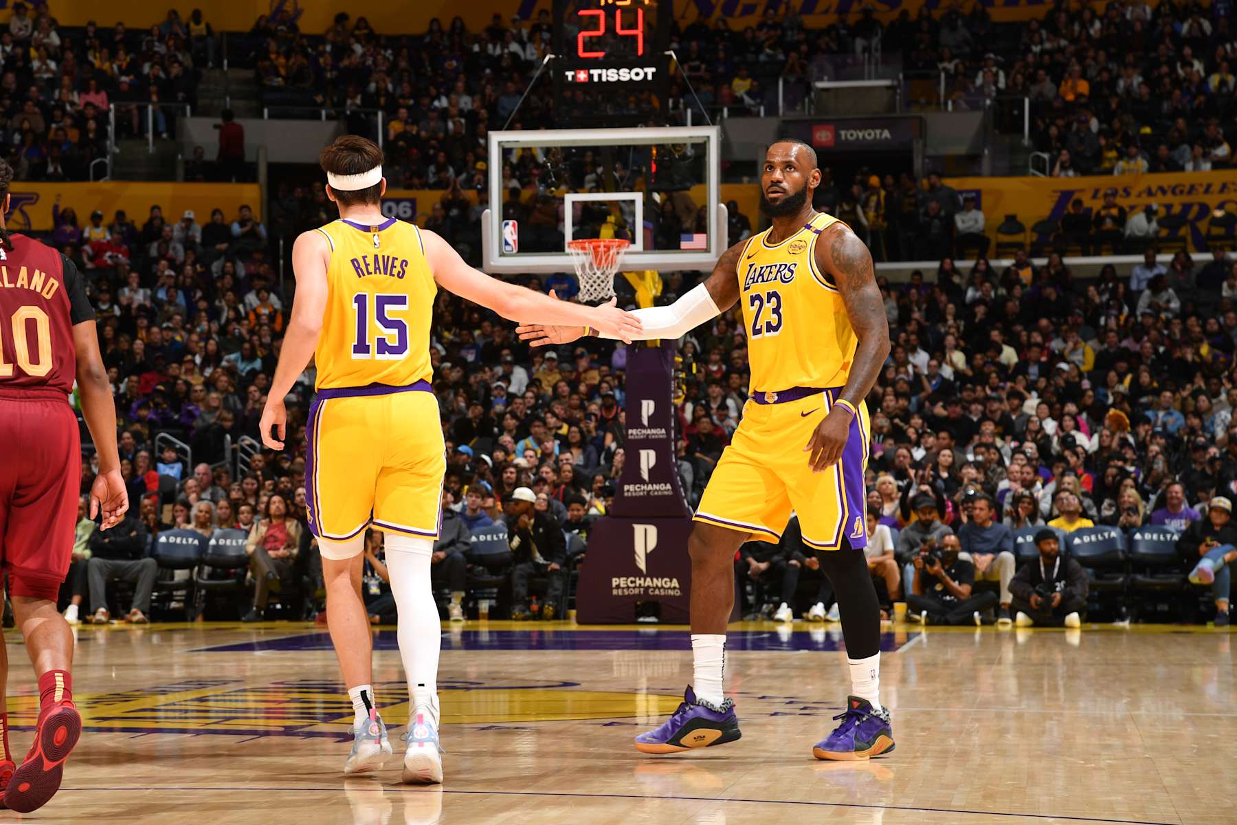 Austin Reaves and LeBron James