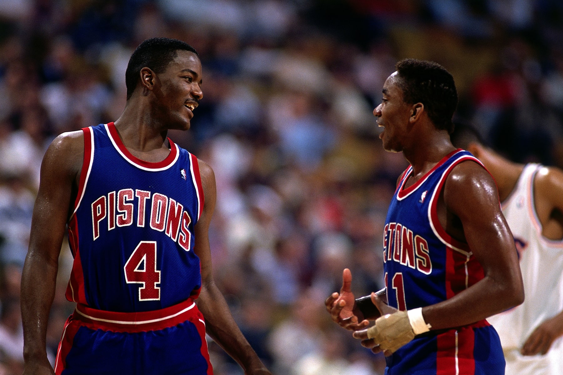 Joe Dumars and Isiah Thomas
