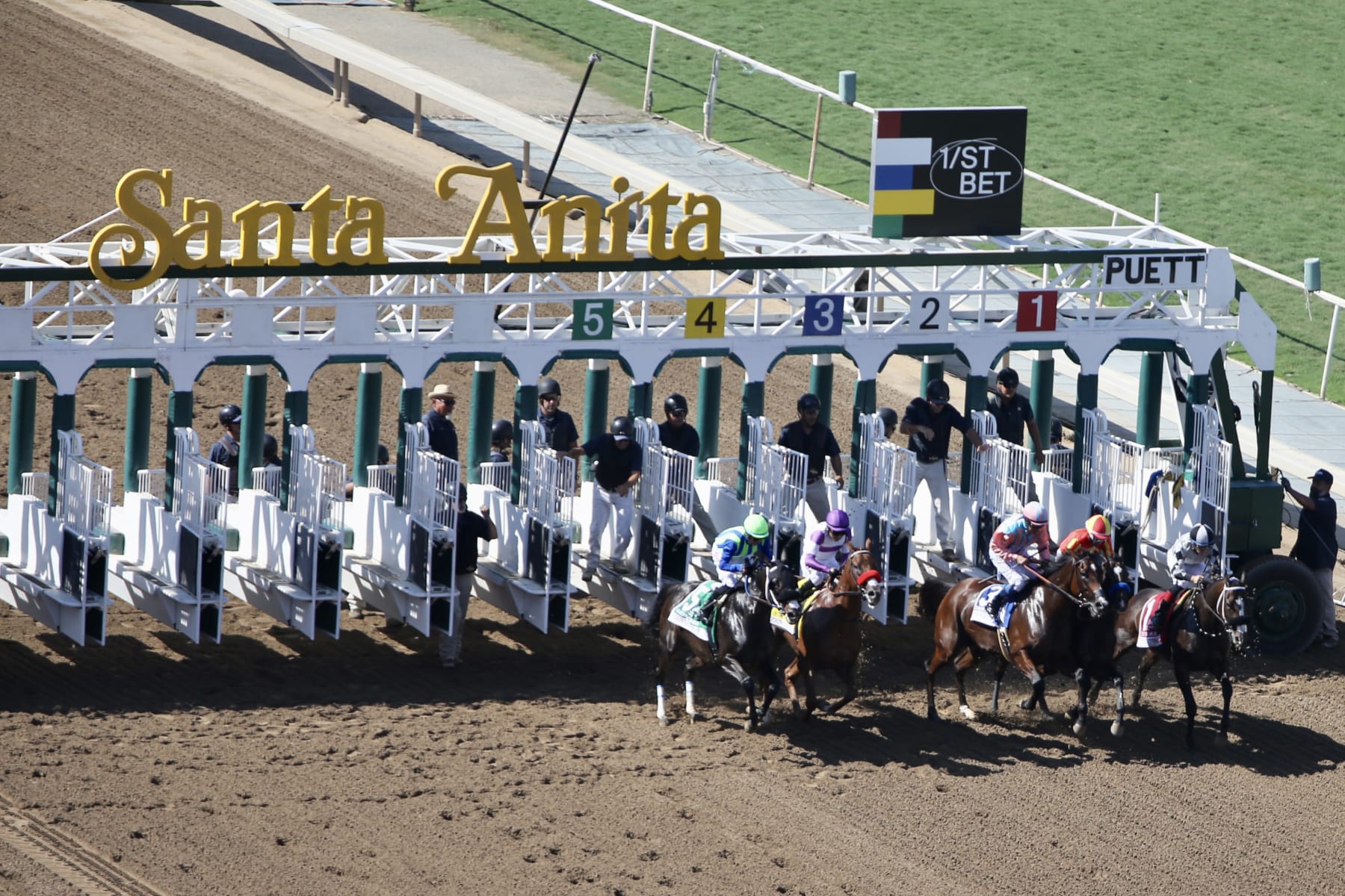 ARCADIA, CA - OCTOBER 02: Moonlight Memories with Ramon Vasquez riding wins the Zenyatta Stakes for trainer Bob Baffert at Santa Anita Park, CA at Santa Anita Park, Race Track, on October 2, 2022 in Arcadia, California. (Photo by Horsephotos/Getty Images)