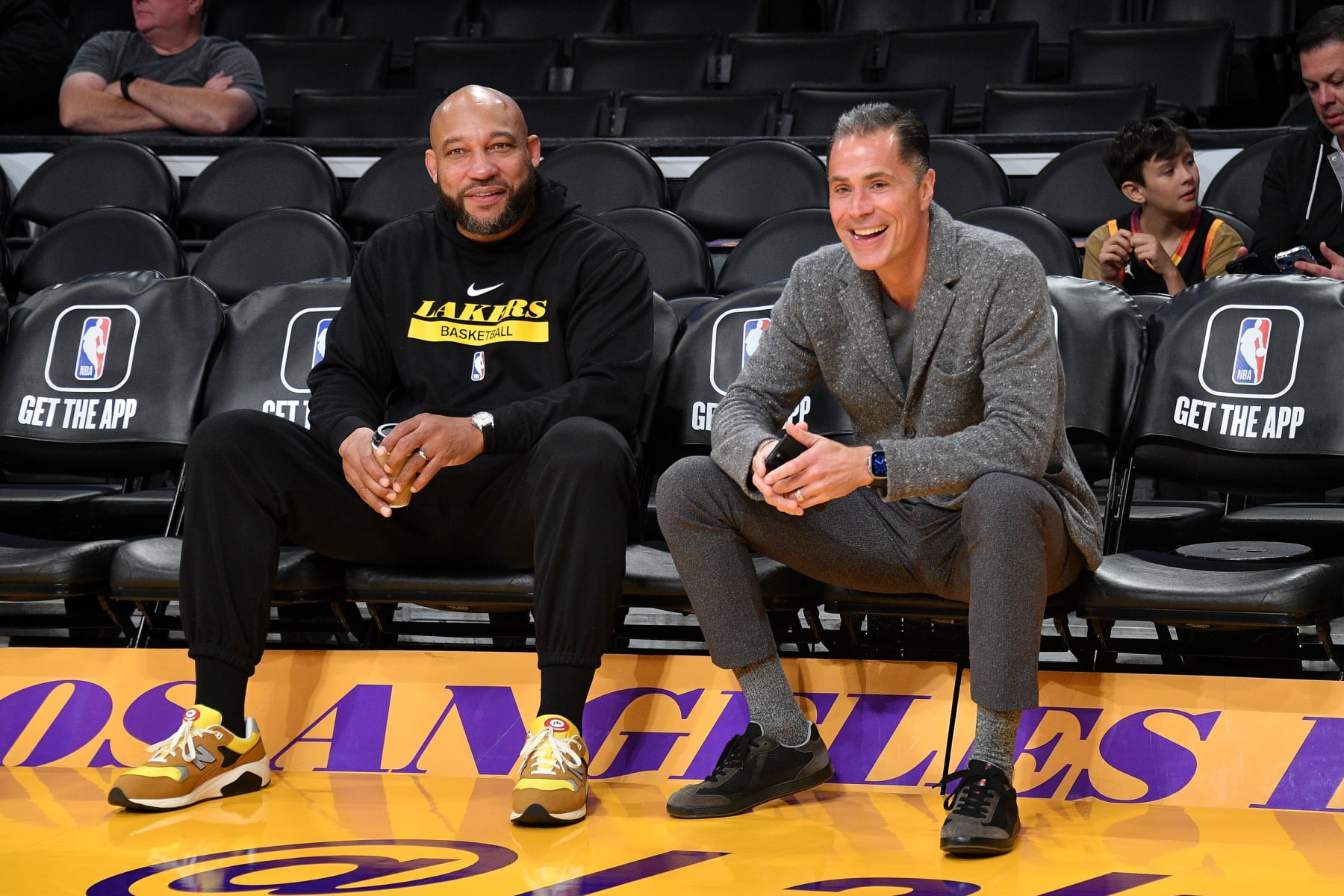 Darvin Ham and Rob Pelinka