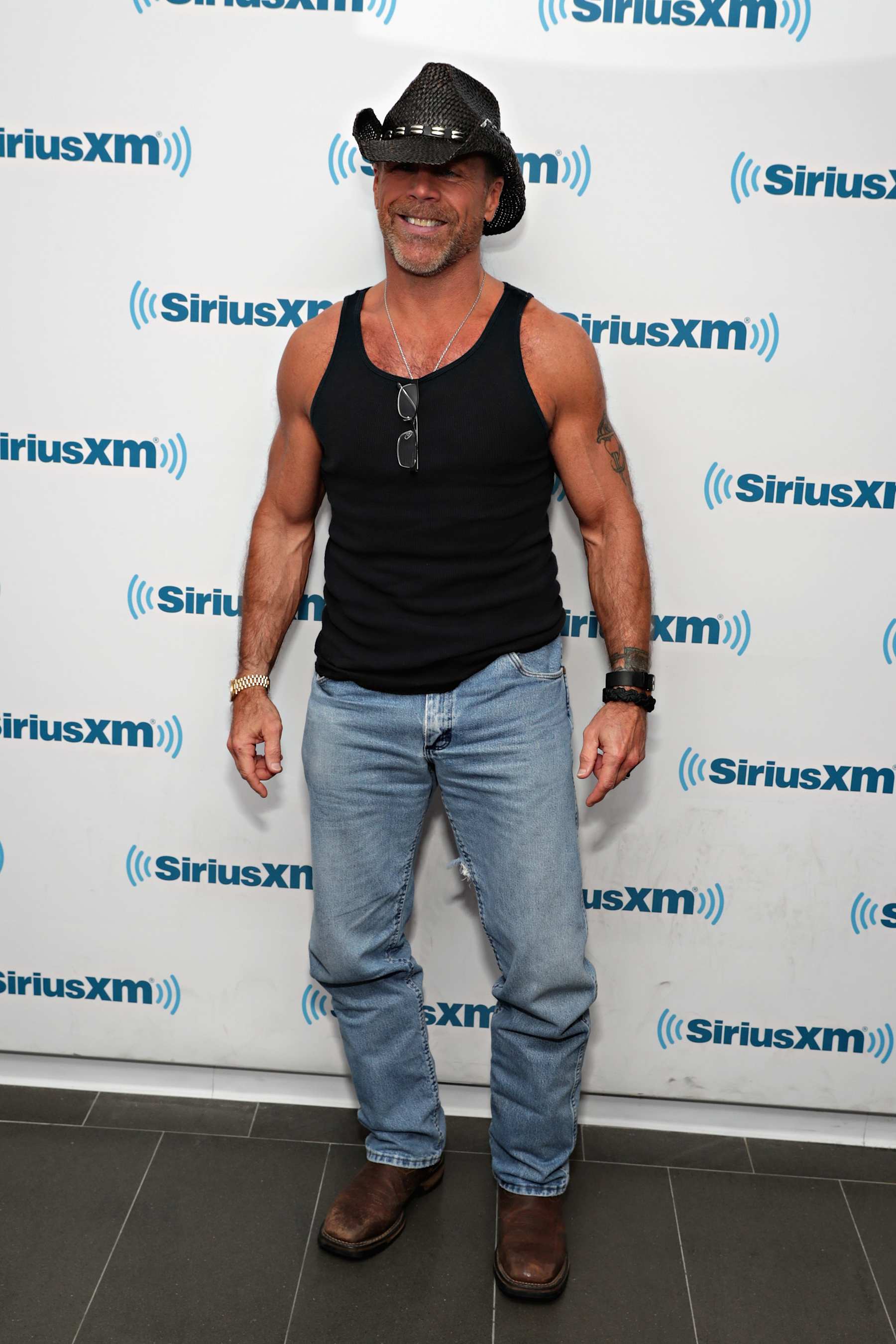 NEW YORK, NY - JANUARY 12:  Wrestler/ actor Shawn Michaels visits the SiriusXM Studios on January 12, 2017 in New York City.  (Photo by Cindy Ord/Getty Images)