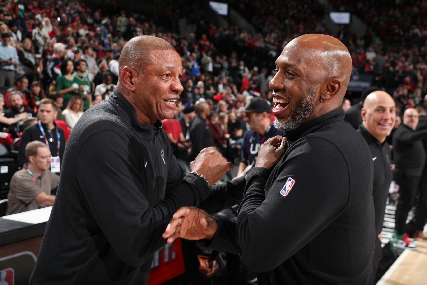 Doc Rivers (L), Chauncey Billups (R)