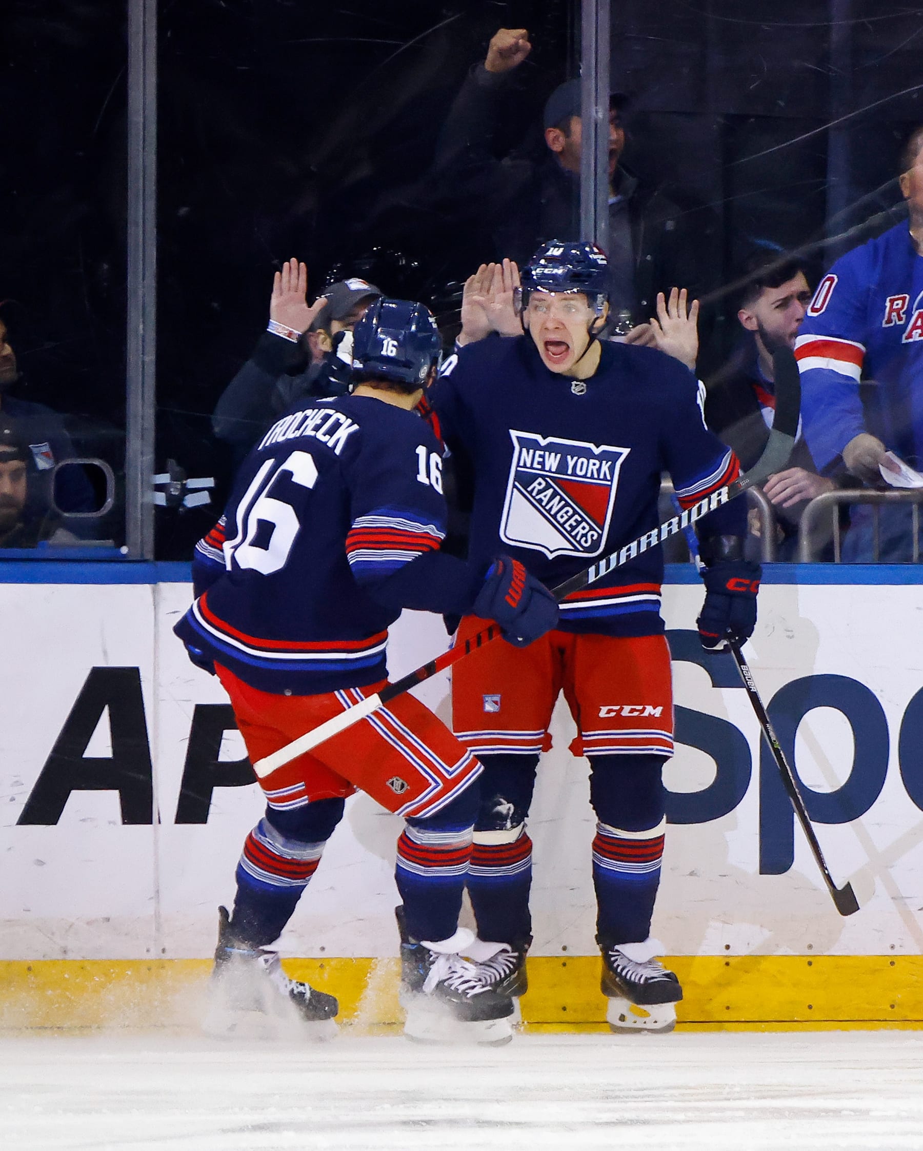 Artemi Panarin and Vincent Trocheck