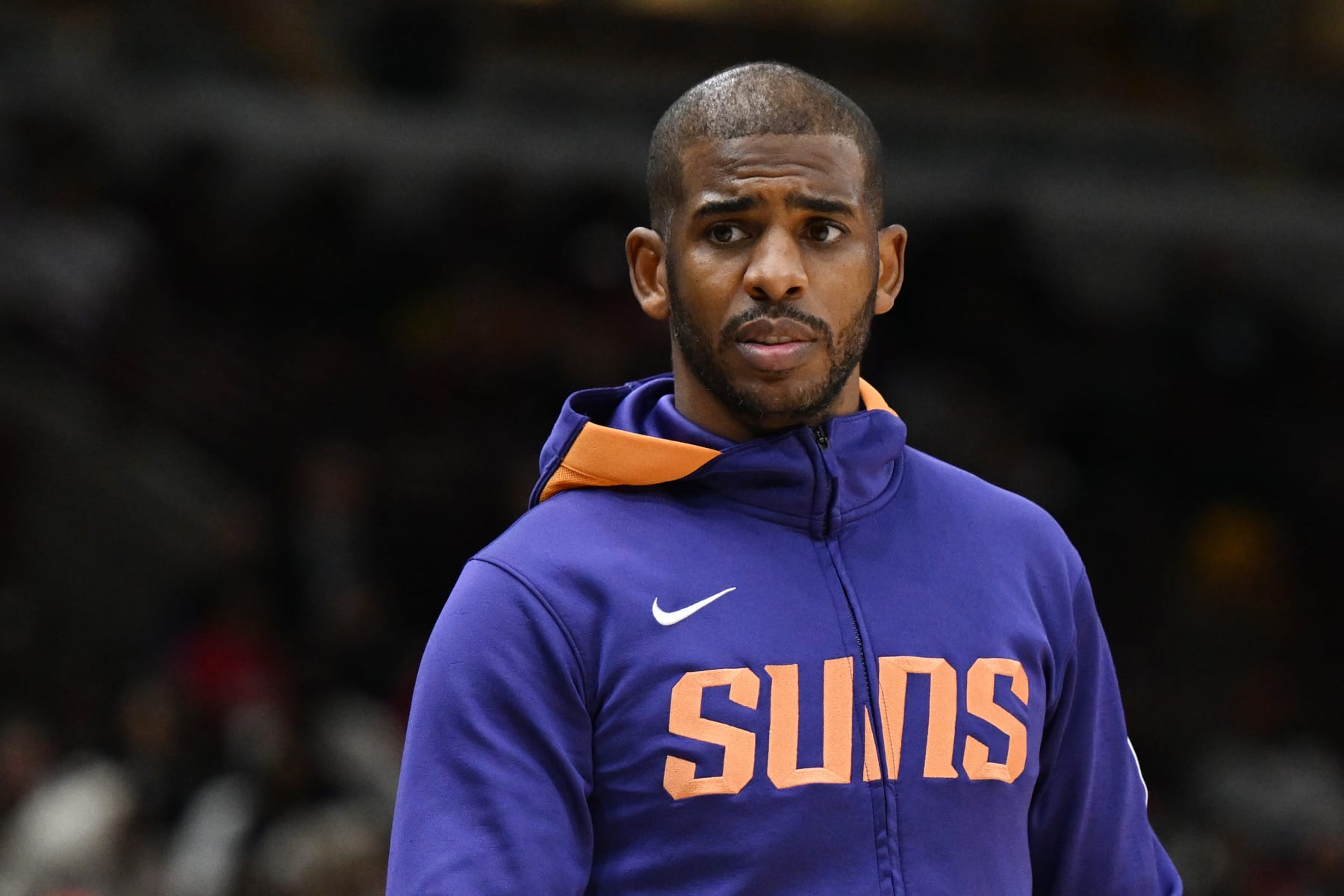 CHICAGO, ILLINOIS - MARCH 03: Chris Paul #3 of the Phoenix Suns during the game against the Chicago Bulls at United Center on March 03, 2023 in Chicago, Illinois.  NOTE TO USER: User expressly acknowledges and agrees that, by downloading and or using this photograph, User is consenting to the terms and conditions of the Getty Images License Agreement.  (Photo by Quinn Harris/Getty Images)