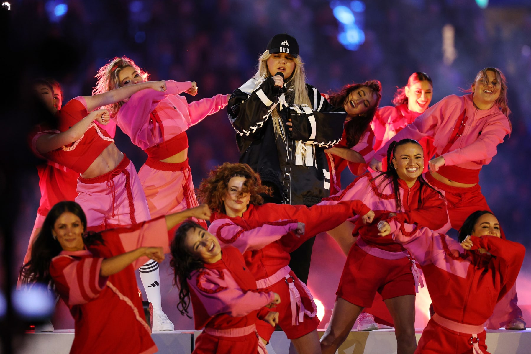 SYDNEY, AUSTRALIA - AUGUST 20: Tones and I perform during the closing ceremony prior to the FIFA Women's World Cup Australia & New Zealand 2023 Final match between Spain and England at Stadium Australia on August 20, 2023 in Sydney / Gadigal, Australia. (Photo by Elsa - FIFA/FIFA via Getty Images)