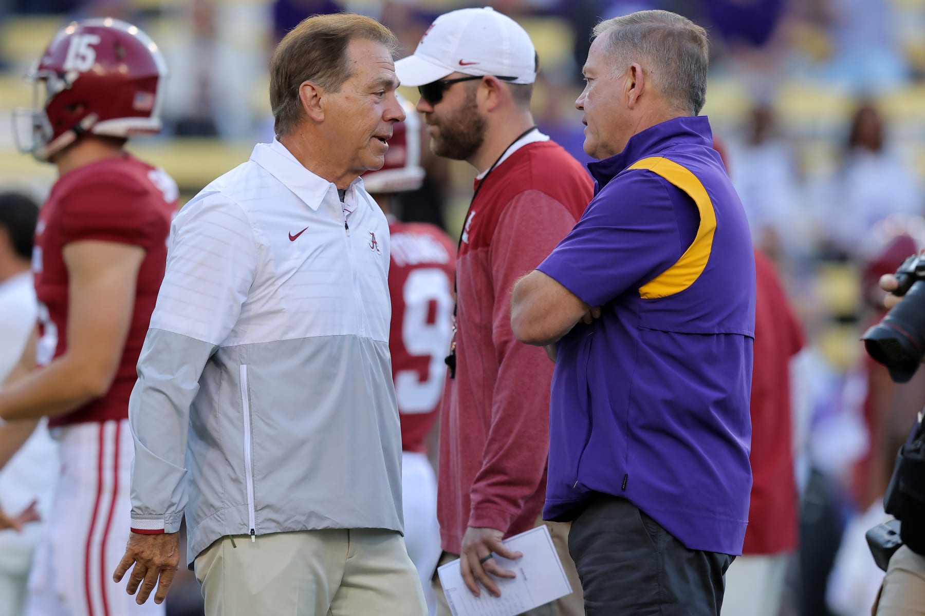 Alabama's Nick Saban, LSU's Brian Kelly
