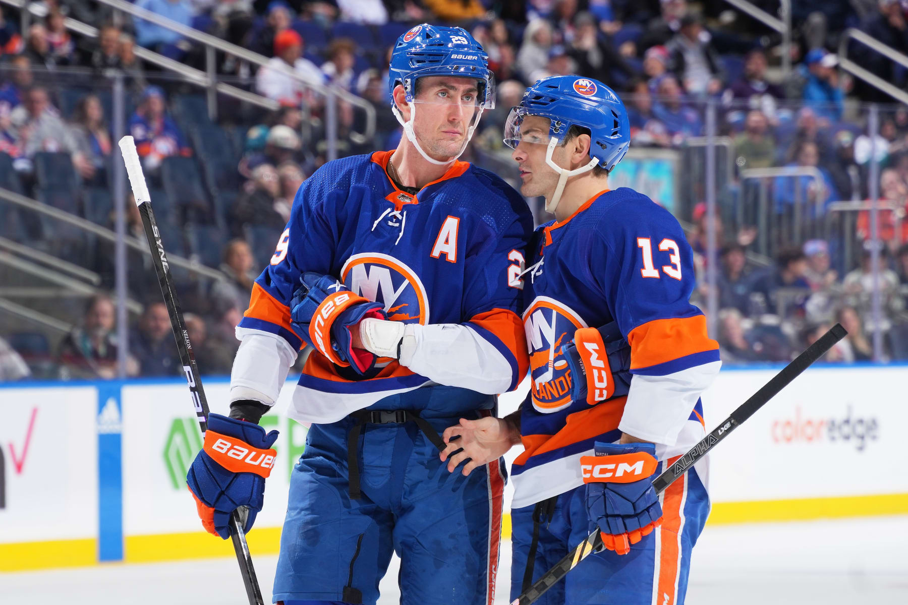 Brock Nelson and Mat Barzal.