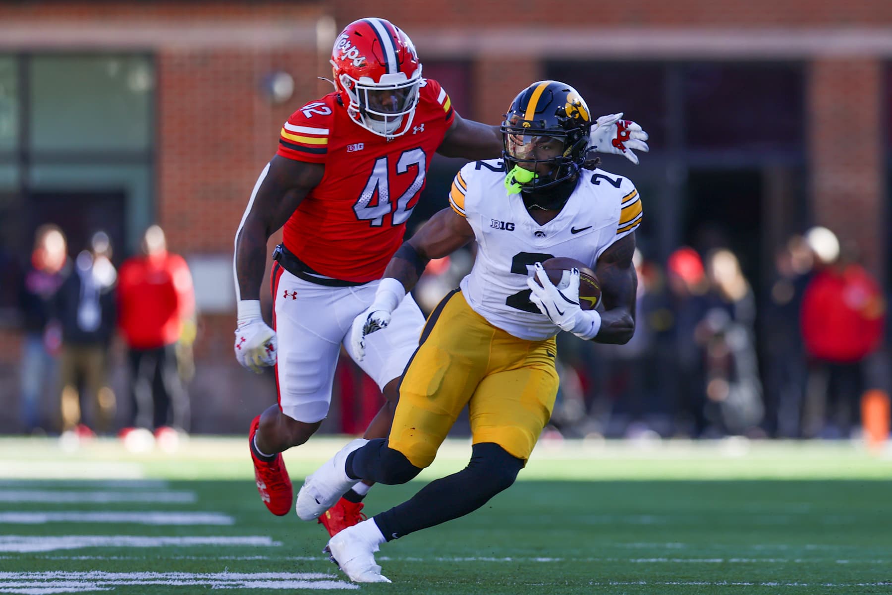 Iowa running back Kaleb Johnson