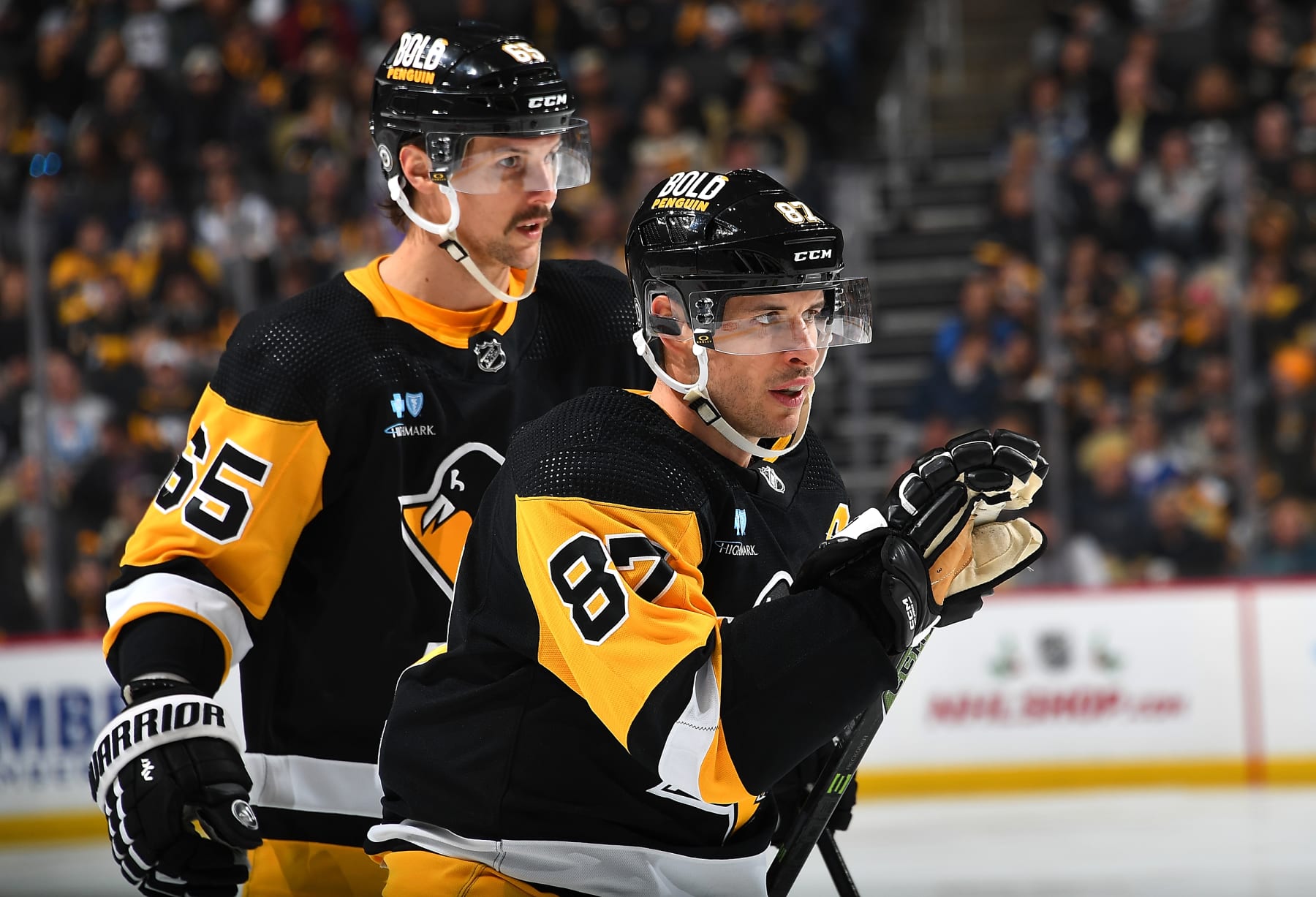 It hasn't clicked yet for Sidney Crosby and Erik Karlsson.