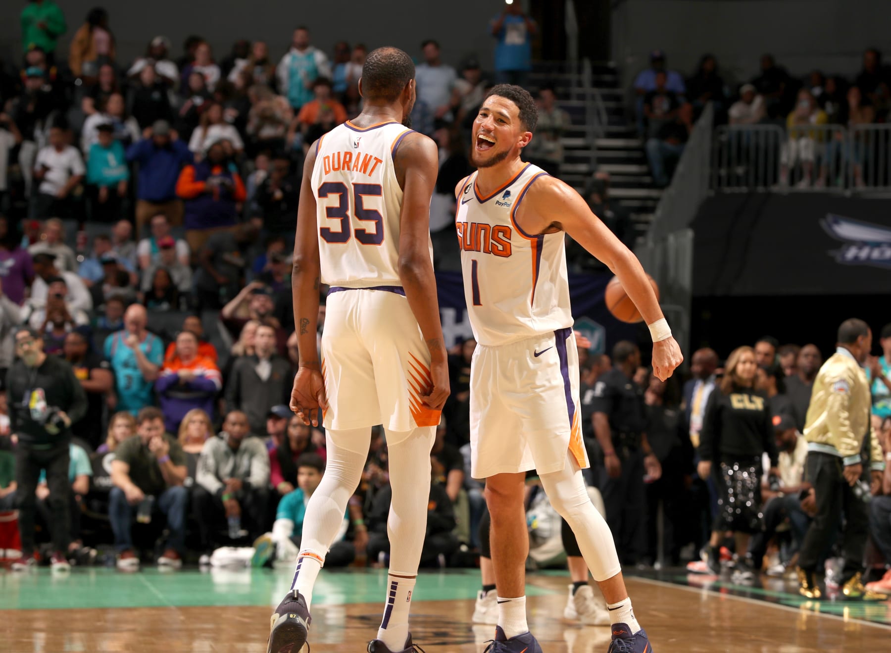 Kevin Durant and Devin Booker