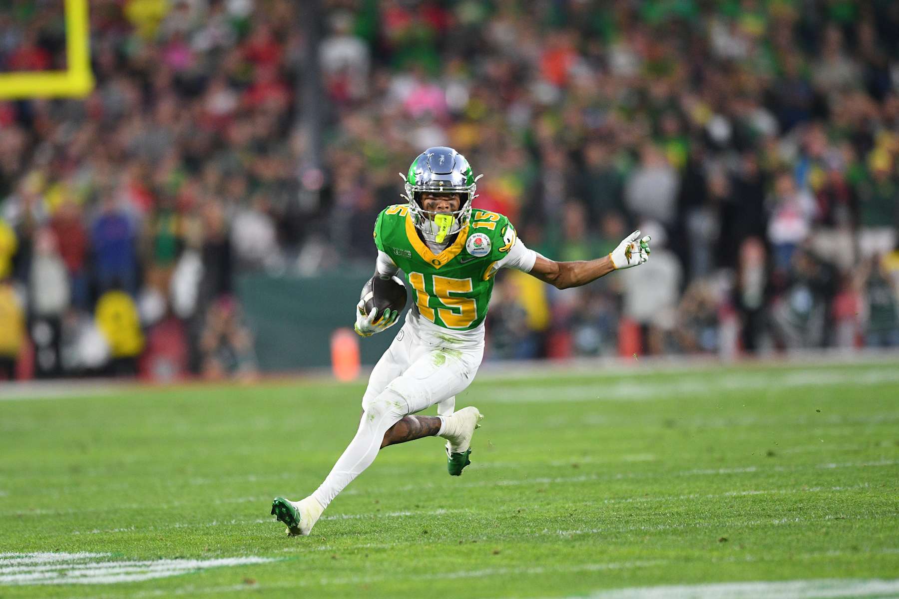 Oregon wide receiver Tez Johnson