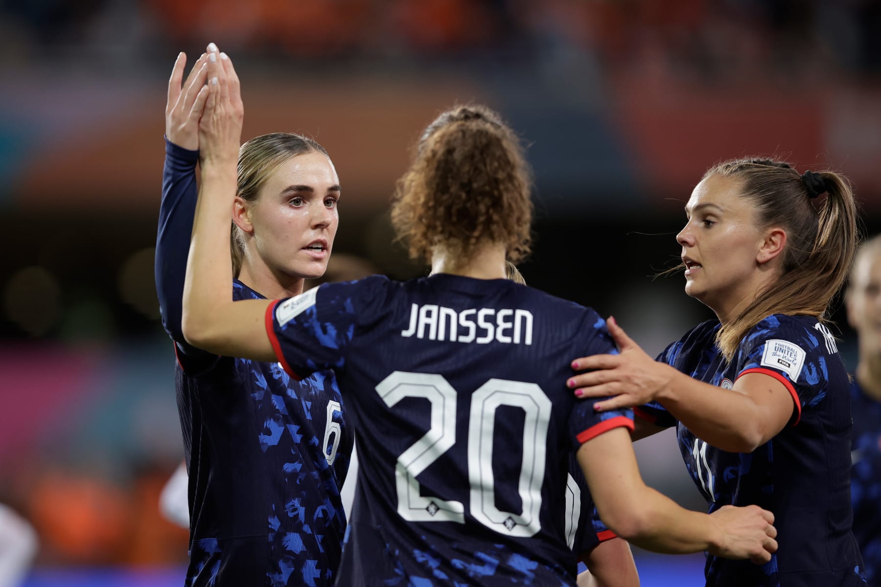 The Dutch women's national team beat the United States to top spot in their group.