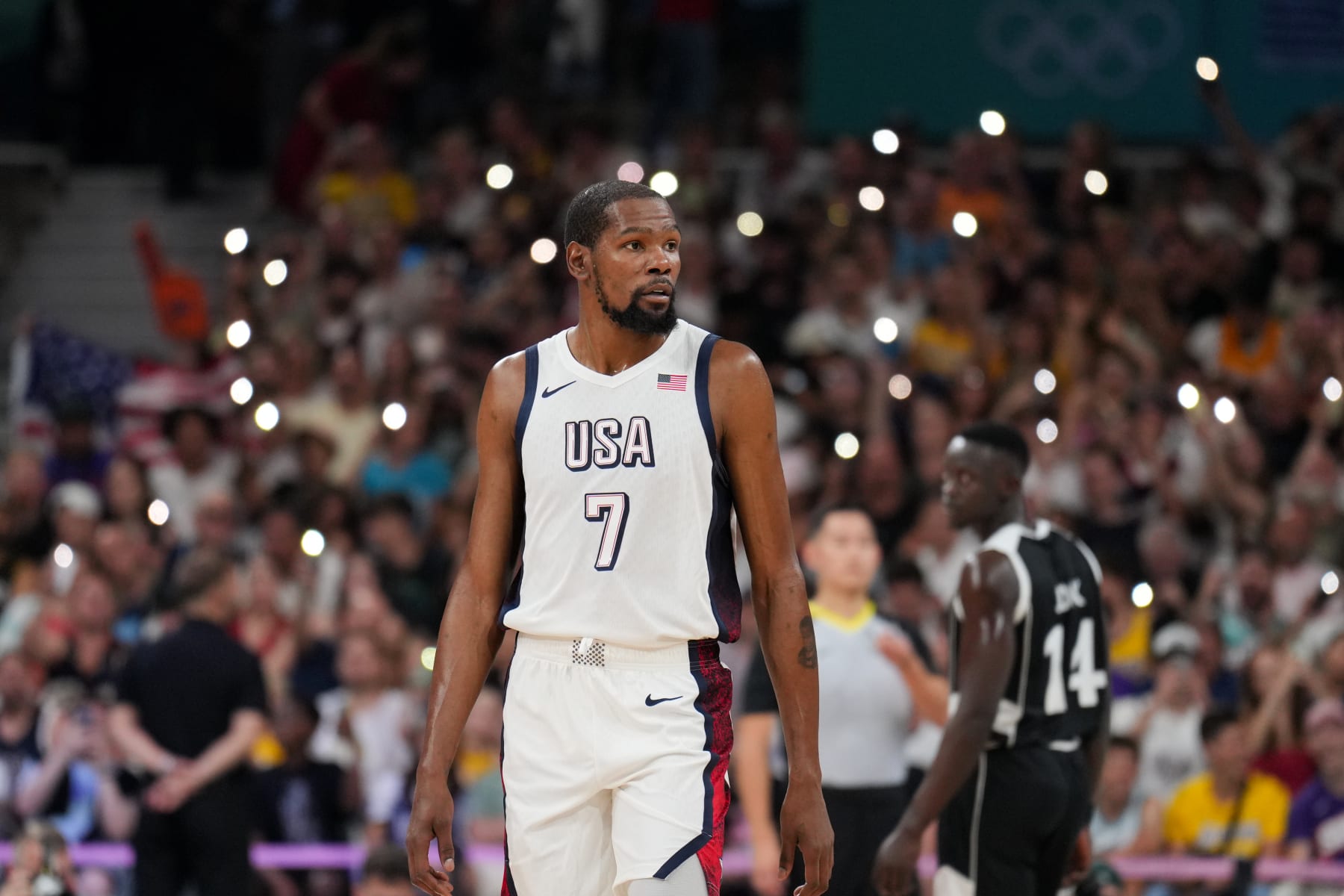 Kevin Durant of the U.S. men's basketball team