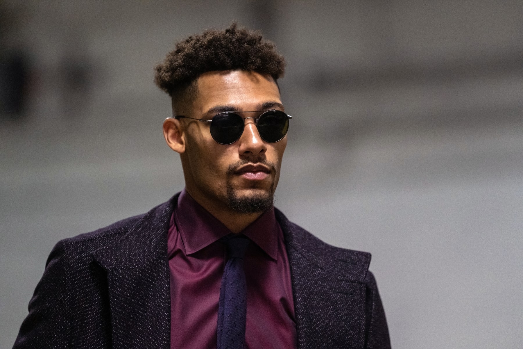 NEW YORK, NEW YORK - MARCH 16: K'Andre Miller #79 of the New York Rangers arrives to the arena prior to the game against the Pittsburgh Penguins at Madison Square Garden on March 16, 2023 in New York City. (Photo by Michael Mooney/NHLI via Getty Images)