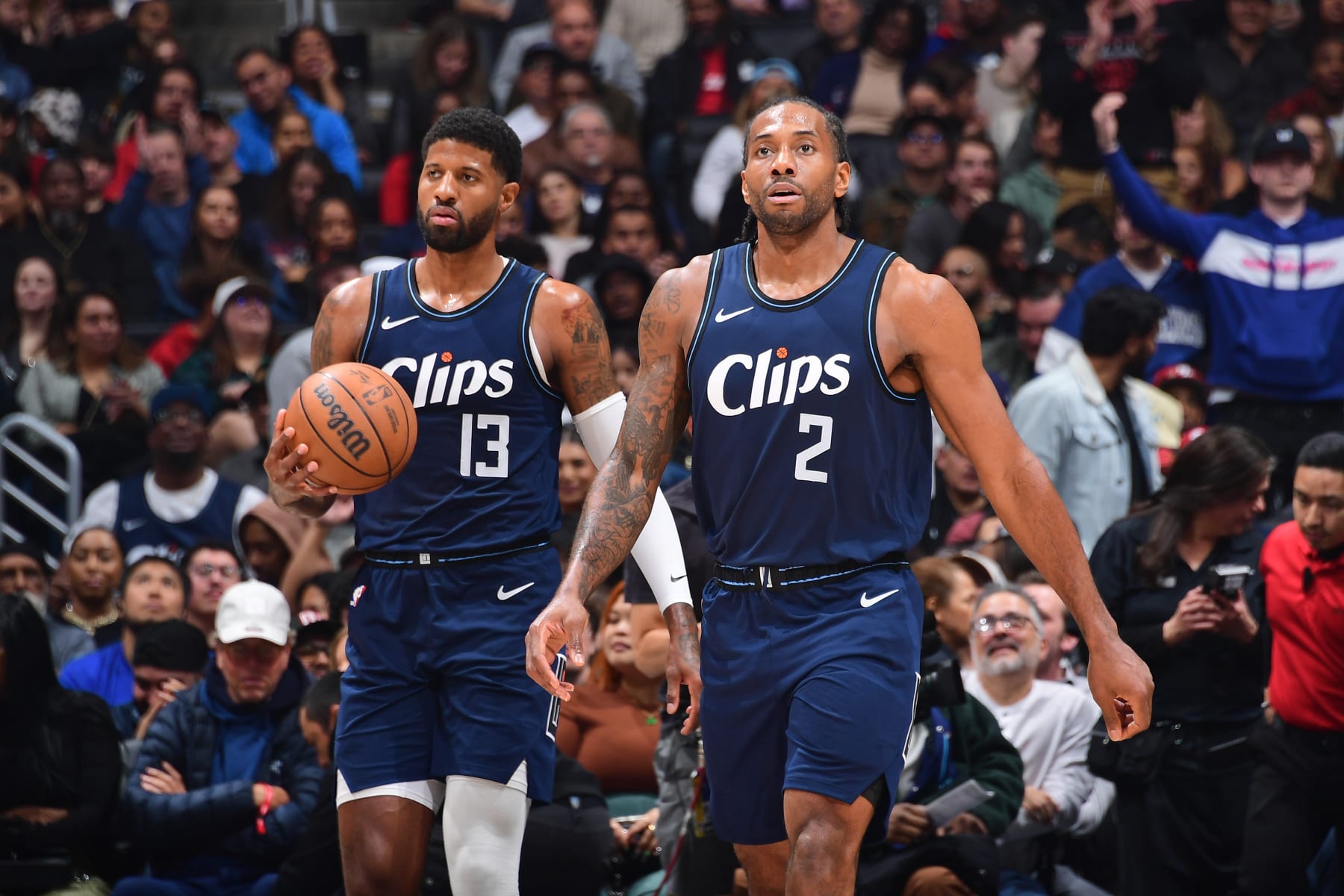 Paul George and Kawhi Leonard