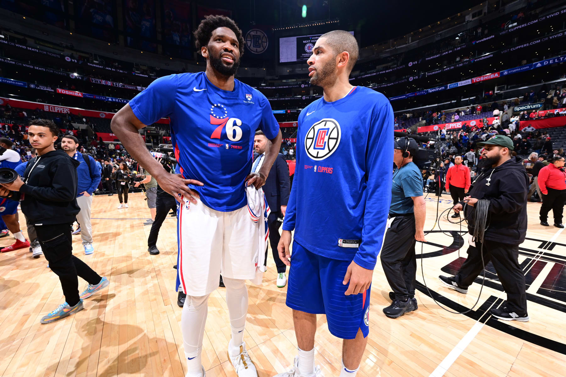 Nicolas Batum and Joel Embiid