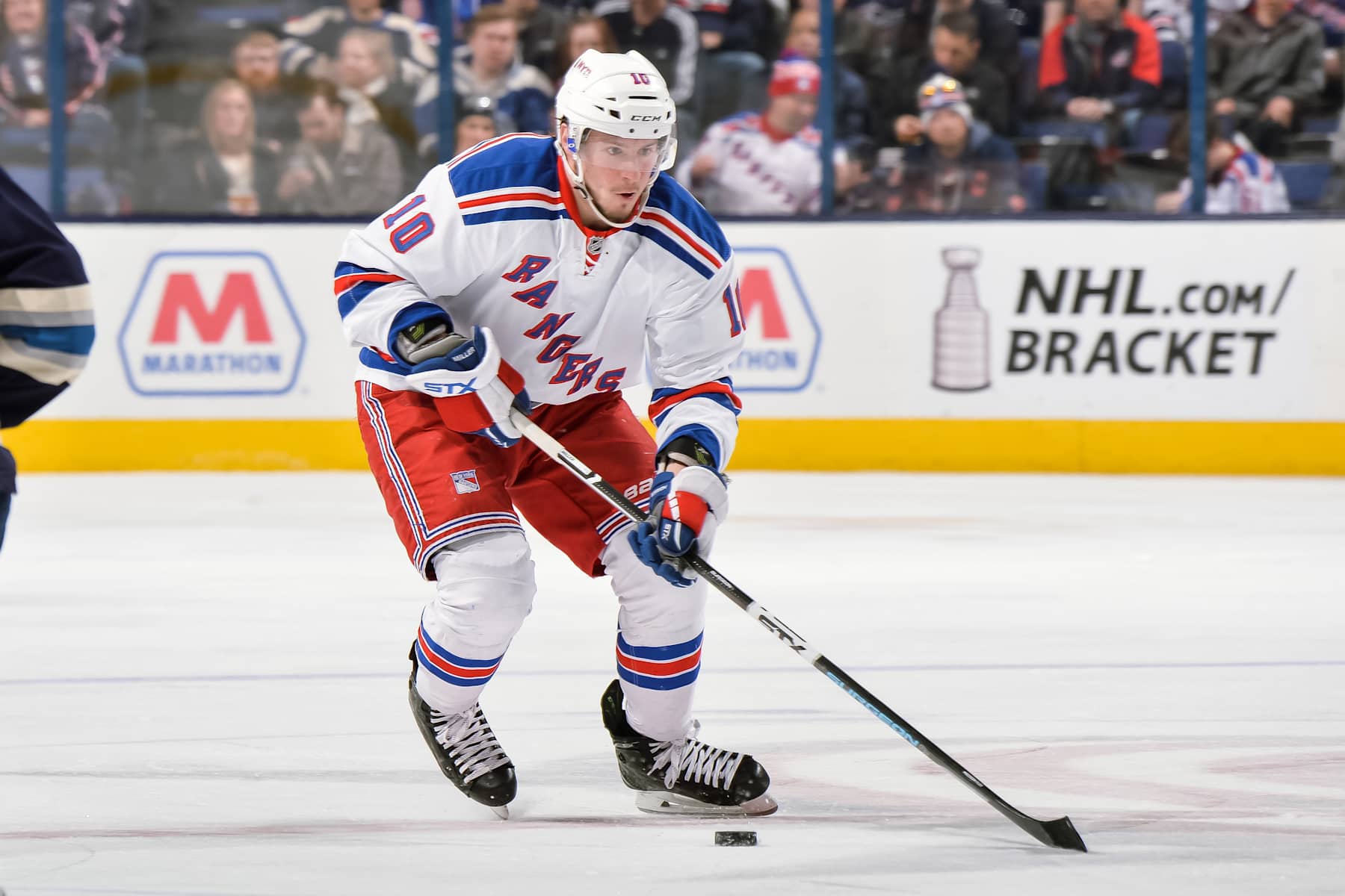 J.T. Miller with the Rangers in 2016.