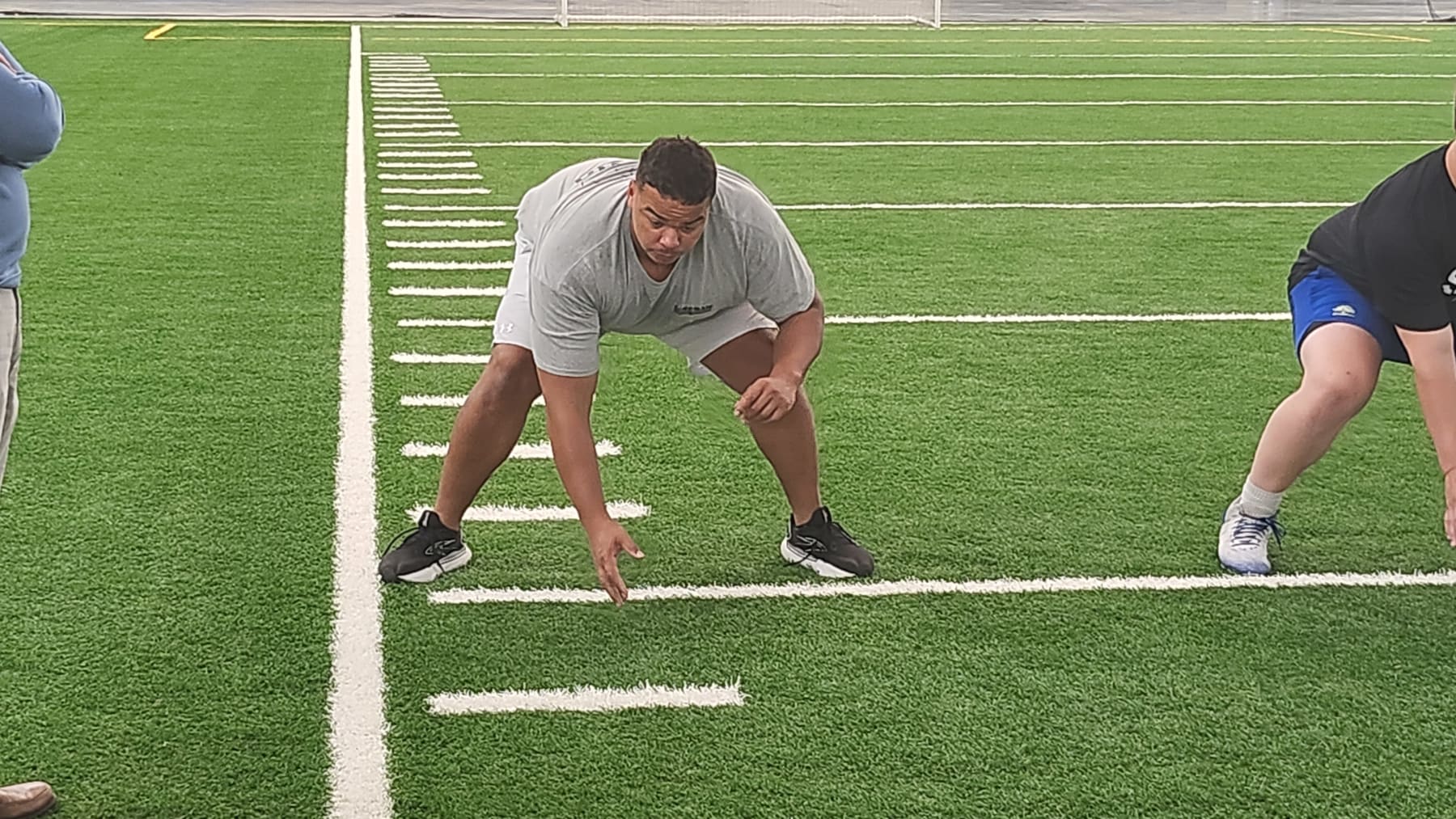 Denver Broncos center Sam Mustipher