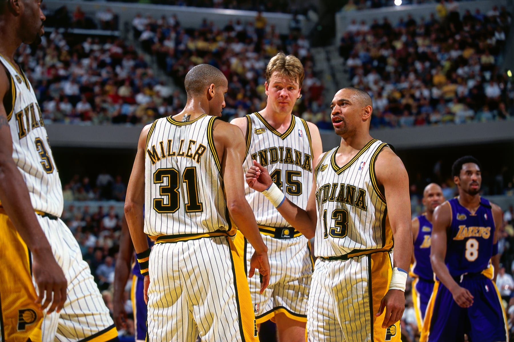 Reggie Miller, Rik Smits and Mark Jackson