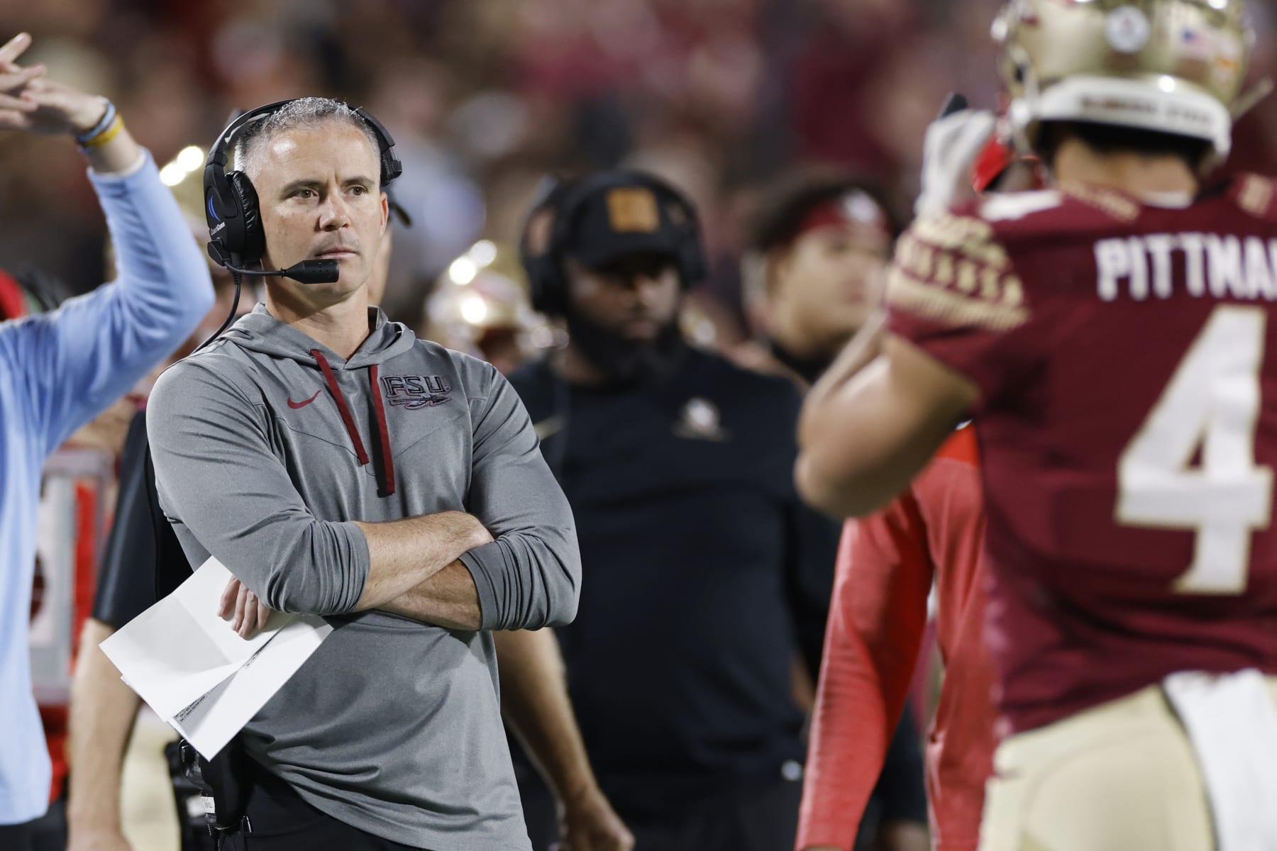 Florida State Seminoles head coach Mike Norvell 