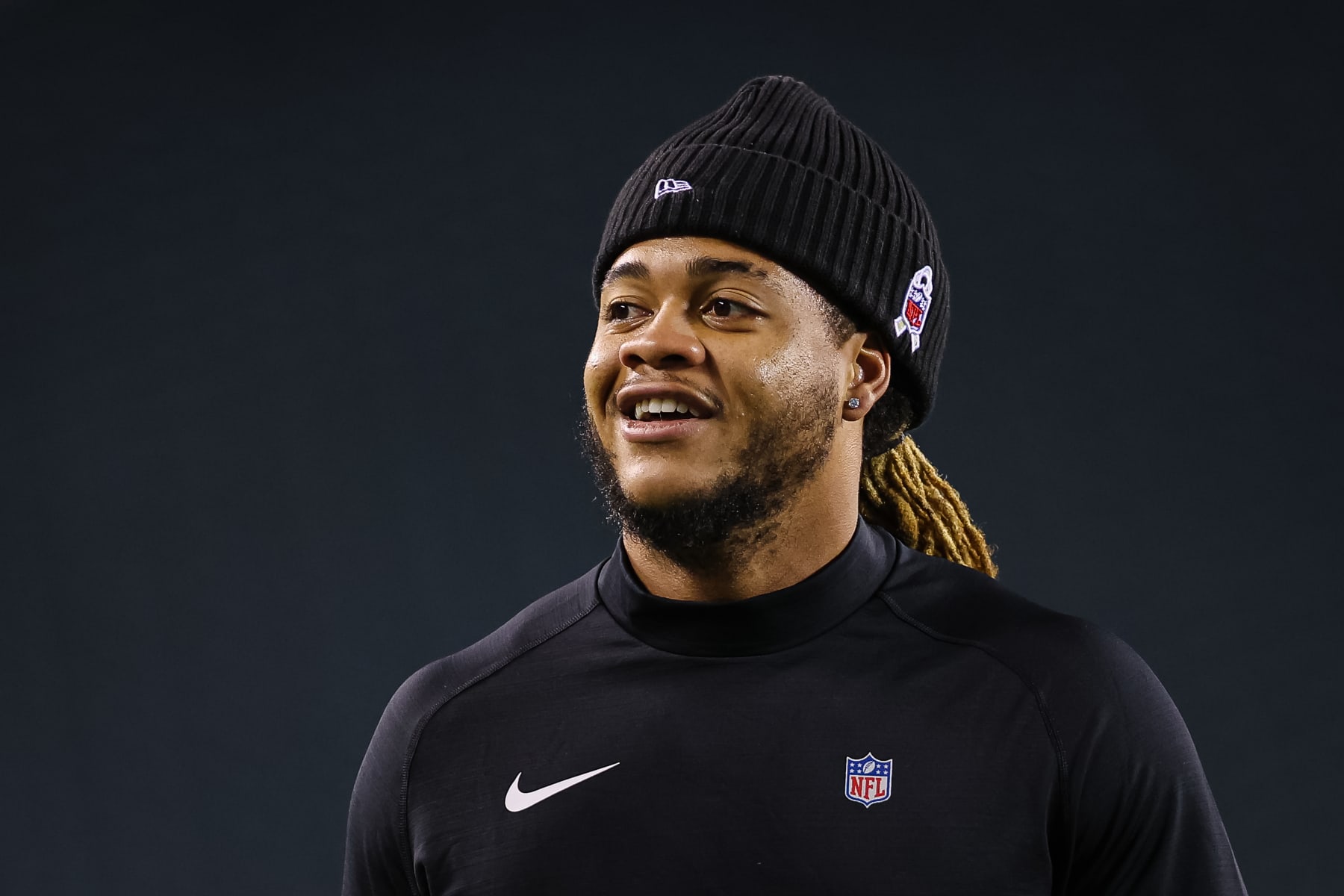 PHILADELPHIA, PA - NOVEMBER 14: Chase Young #99 of the Washington Commanders warms up before the game against the Philadelphia Eagles at Lincoln Financial Field on November 14, 2022 in Philadelphia, Pennsylvania. (Photo by Scott Taetsch/Getty Images)