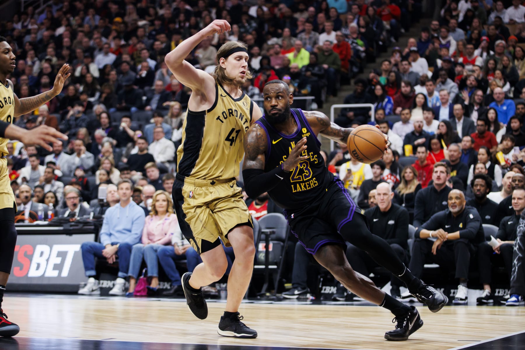 Kelly Olynyk and LeBron James