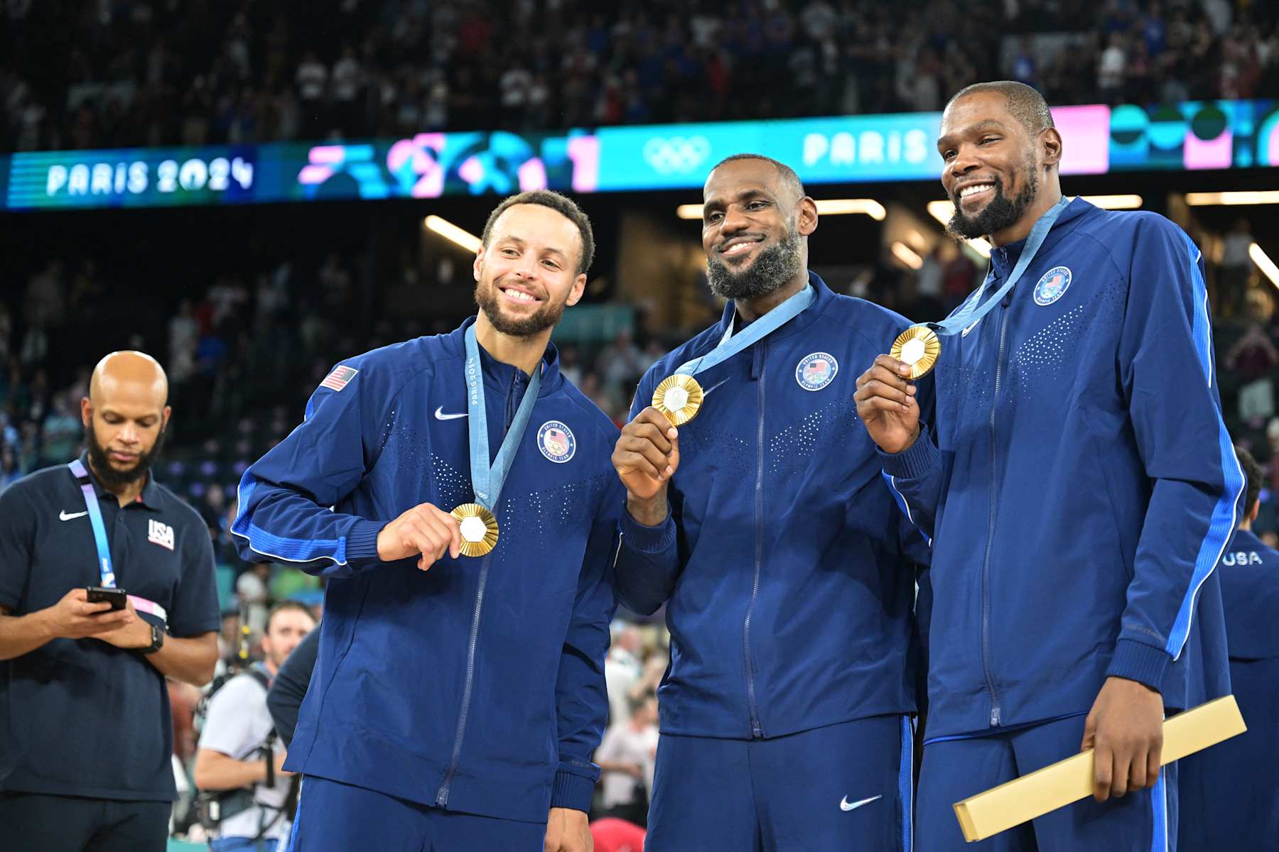 Stephen Curry, LeBron James and Kevin Durant